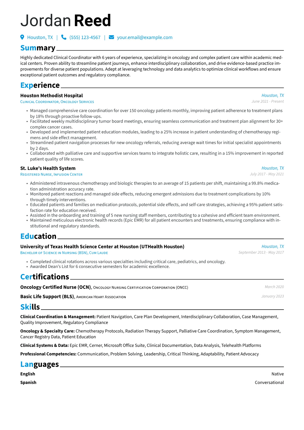 Clinical Coordinator version - Page 1