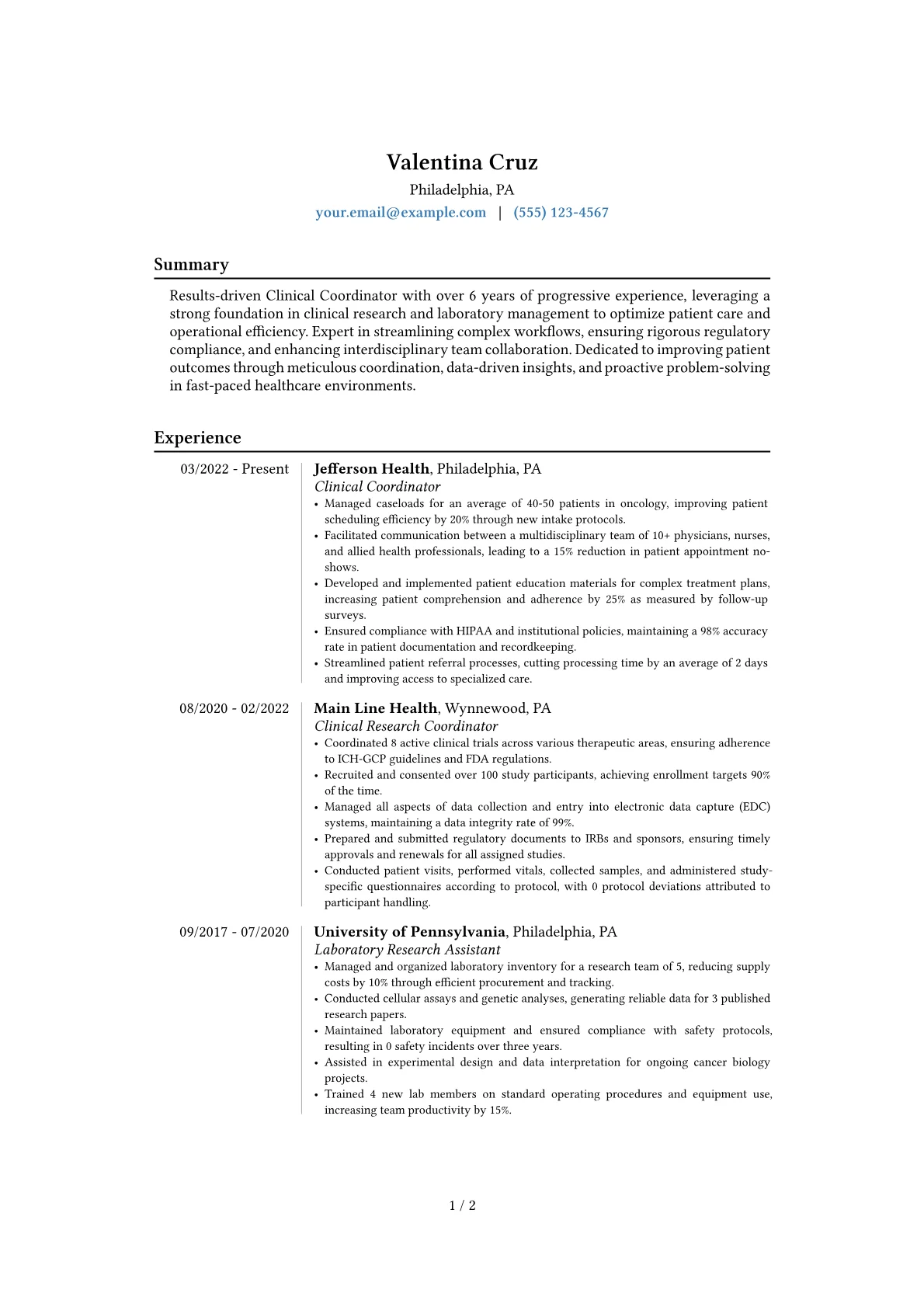 Career changer version - Page 1