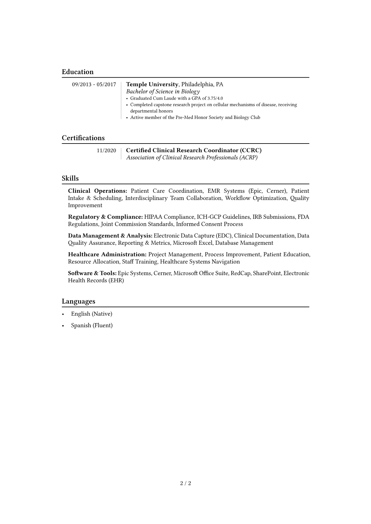 Career changer version - Page 2