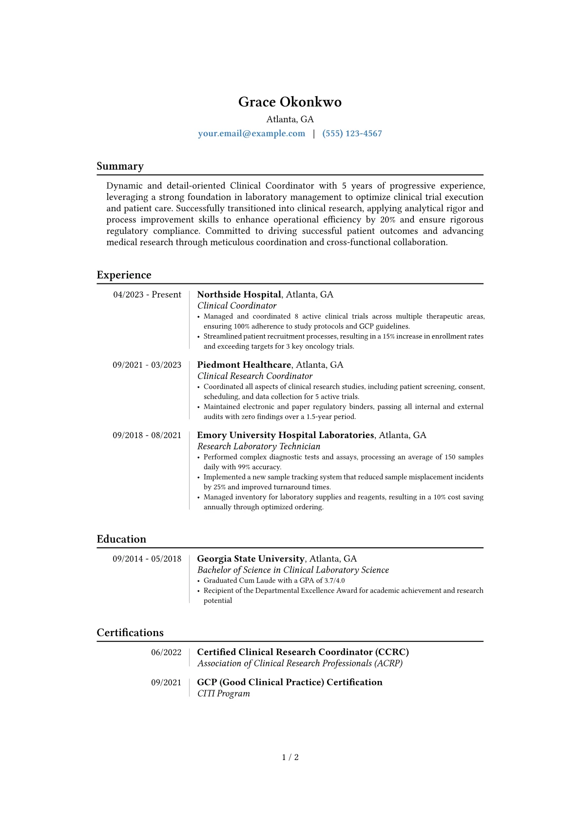 Career changer version - Page 1