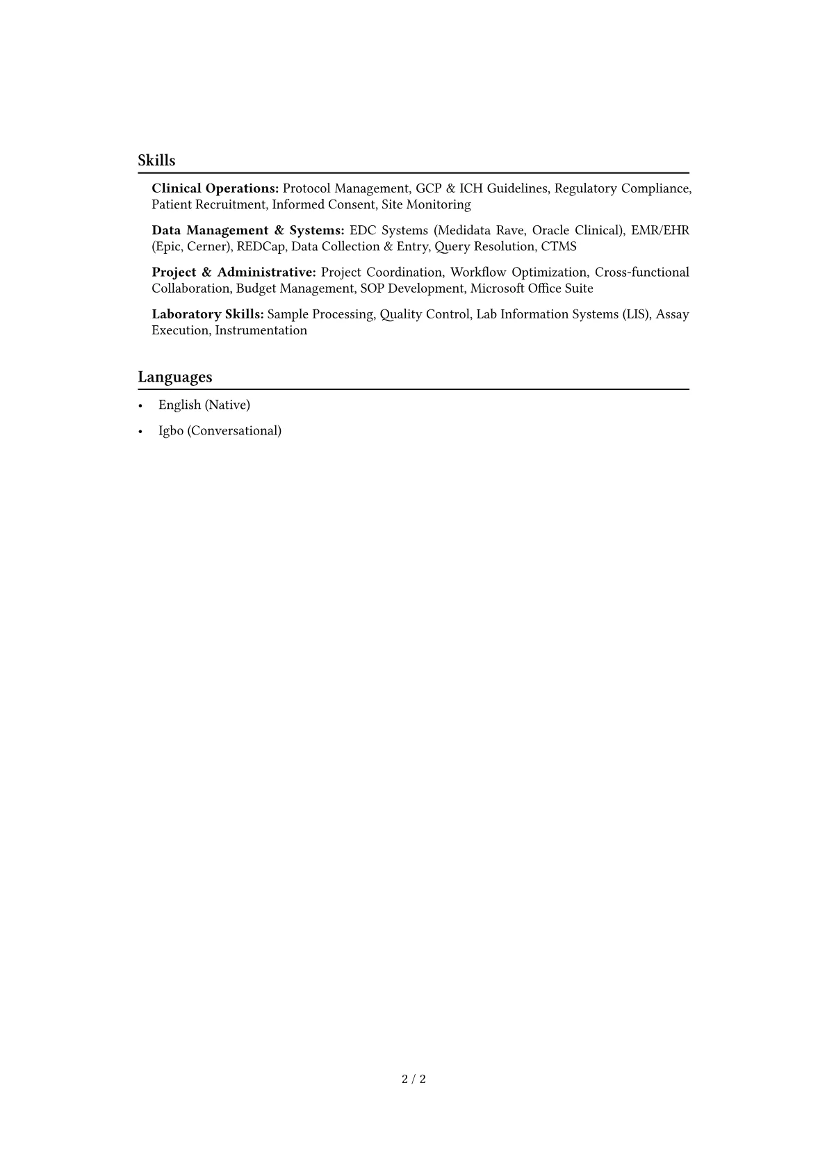Career changer version - Page 2