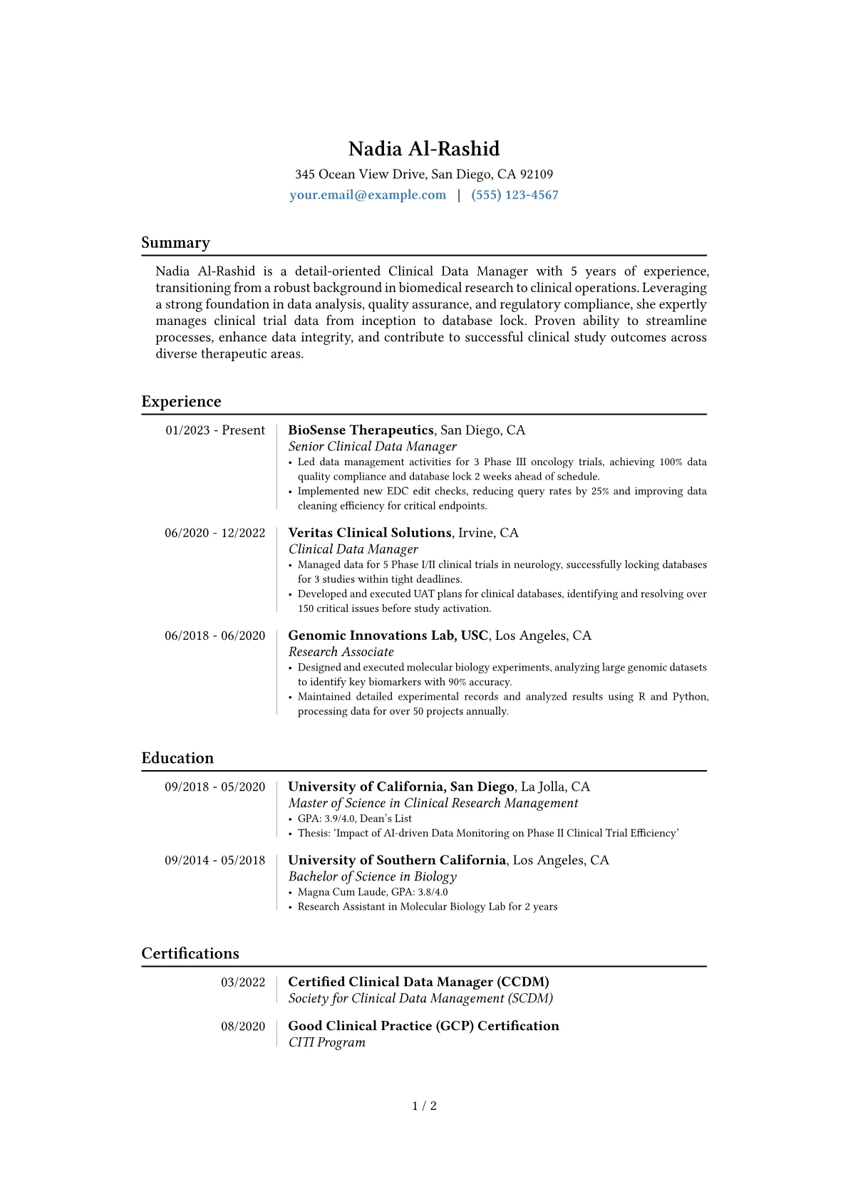 Career changer version - Page 1