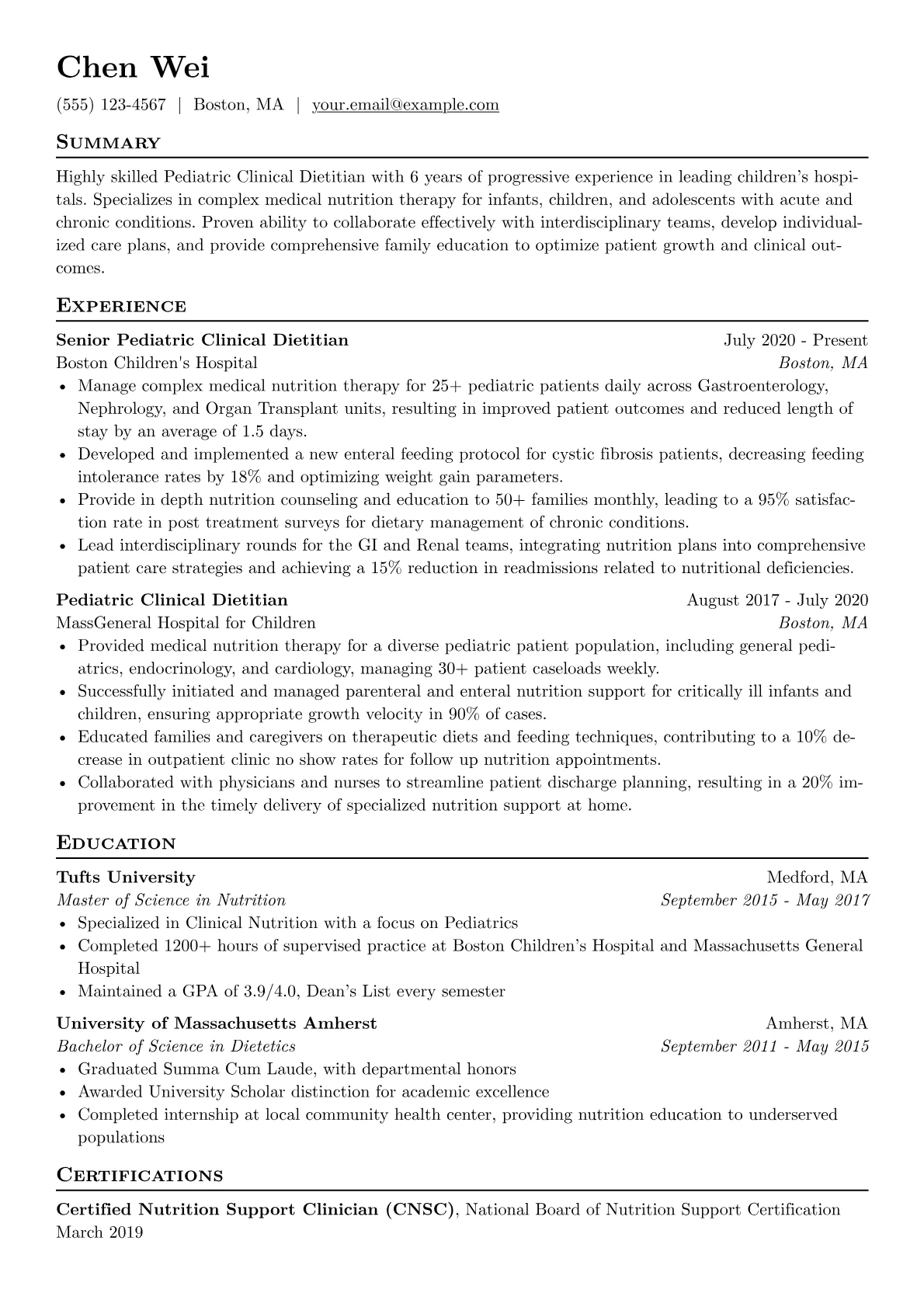 Pediatric Focus version - Page 1