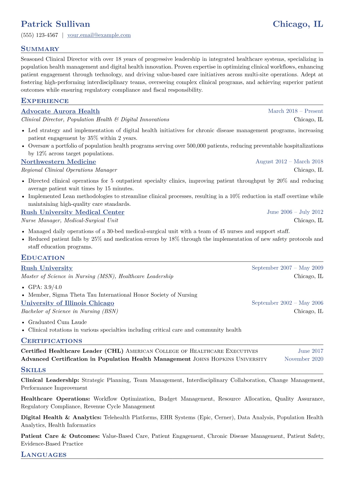 Integrated Healthcare version - Page 1