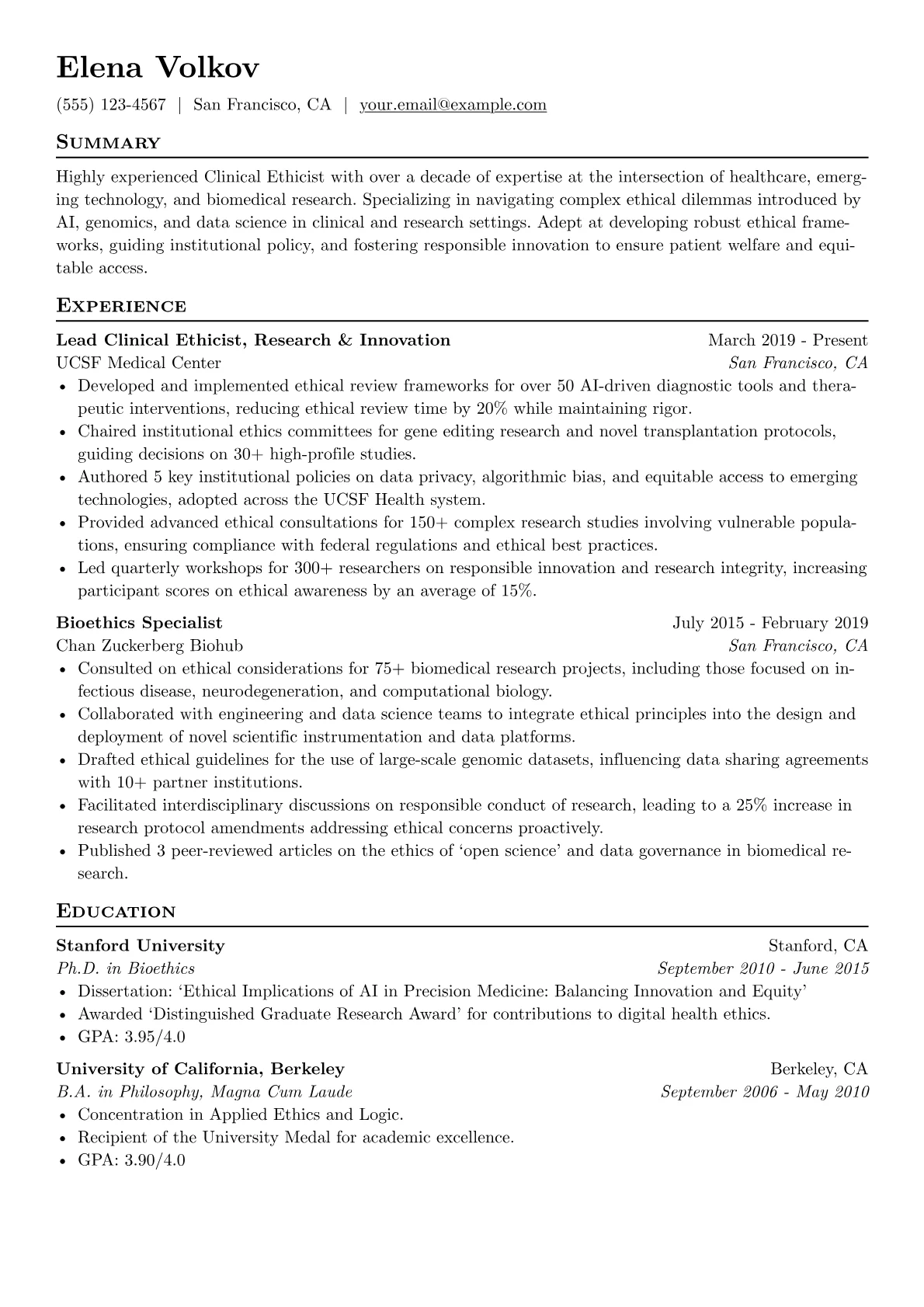 Senior Clinical version - Page 1