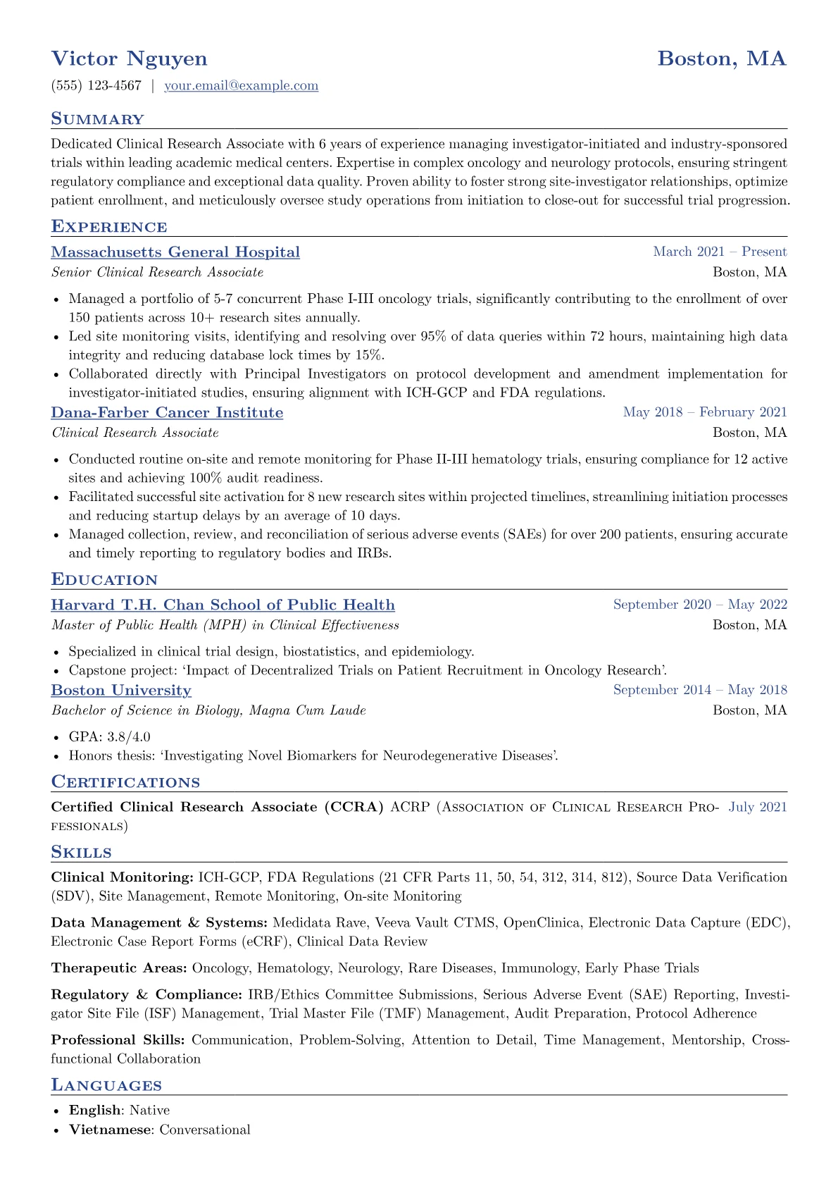 Clinical Monitoring version - Page 1