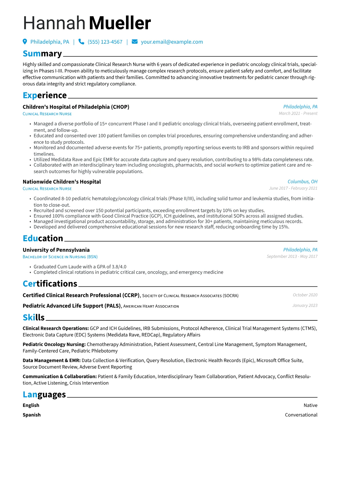 Pediatric Oncology version - Page 1