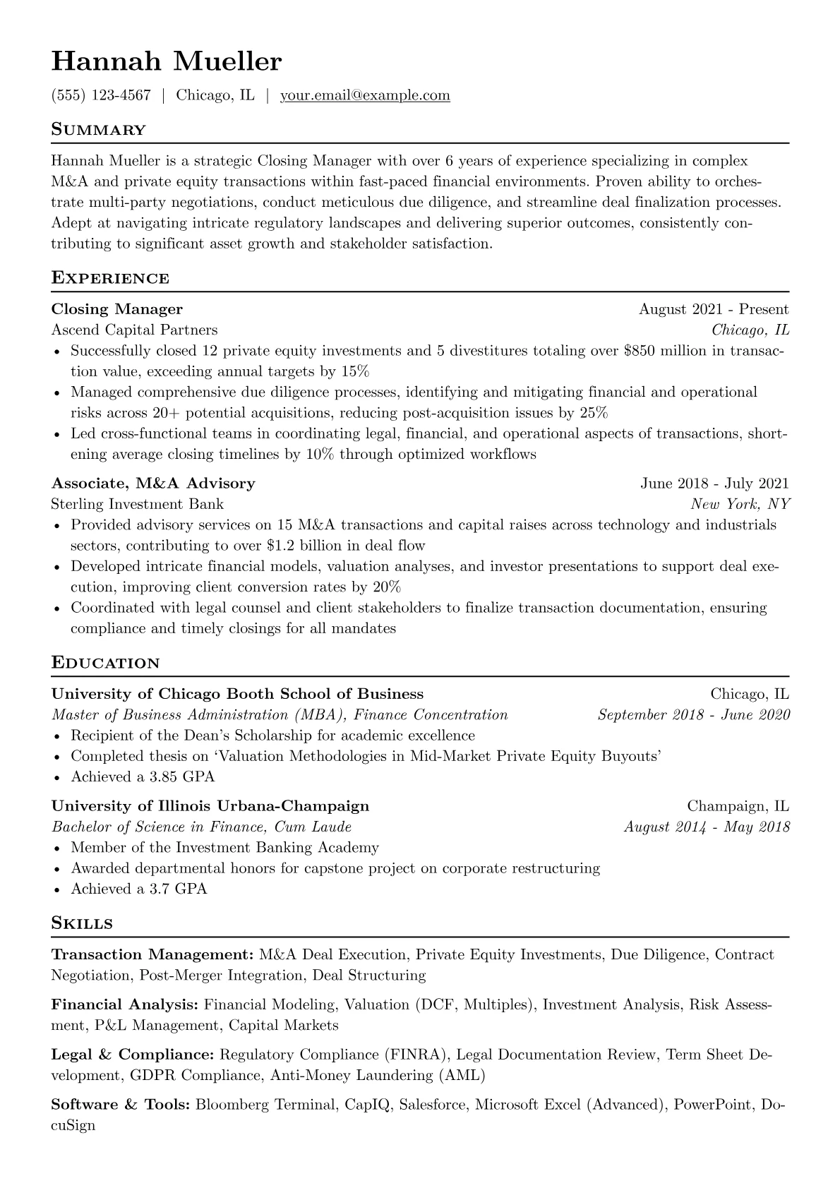 Transaction Management version - Page 1