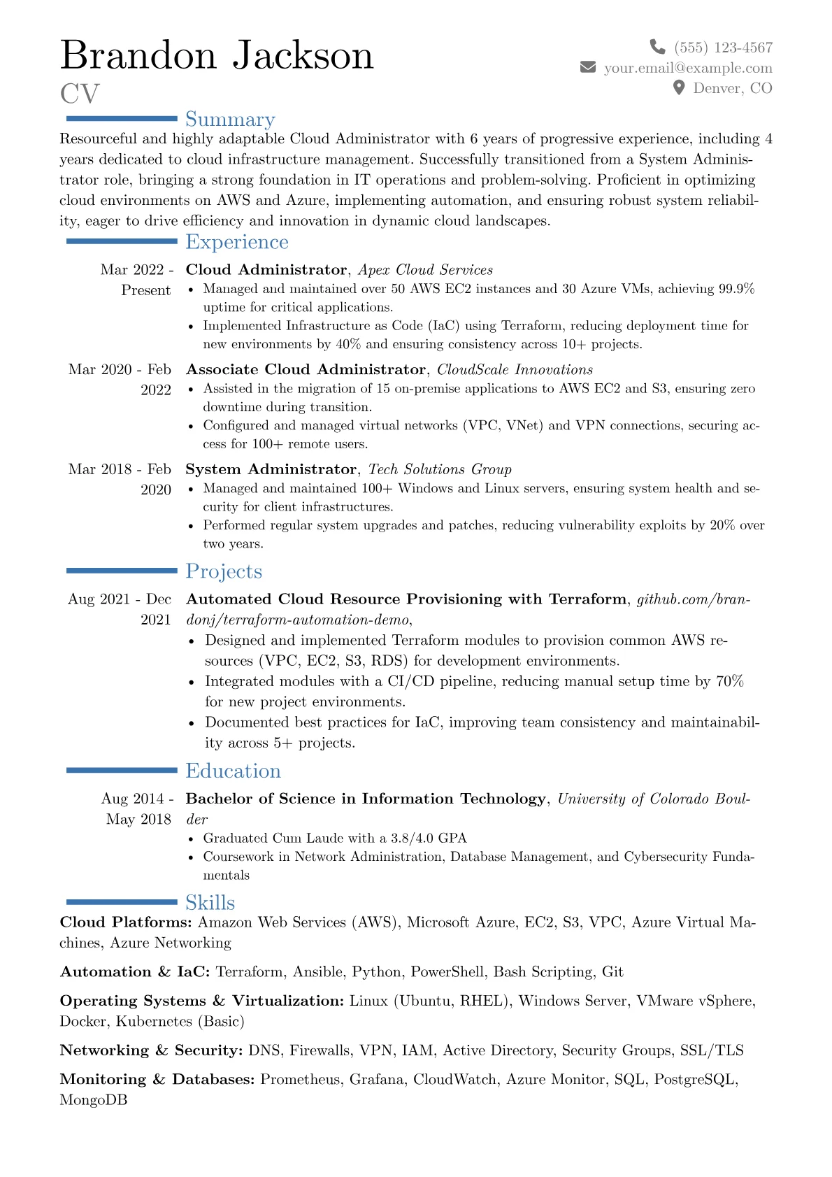 Career changer version - Page 1