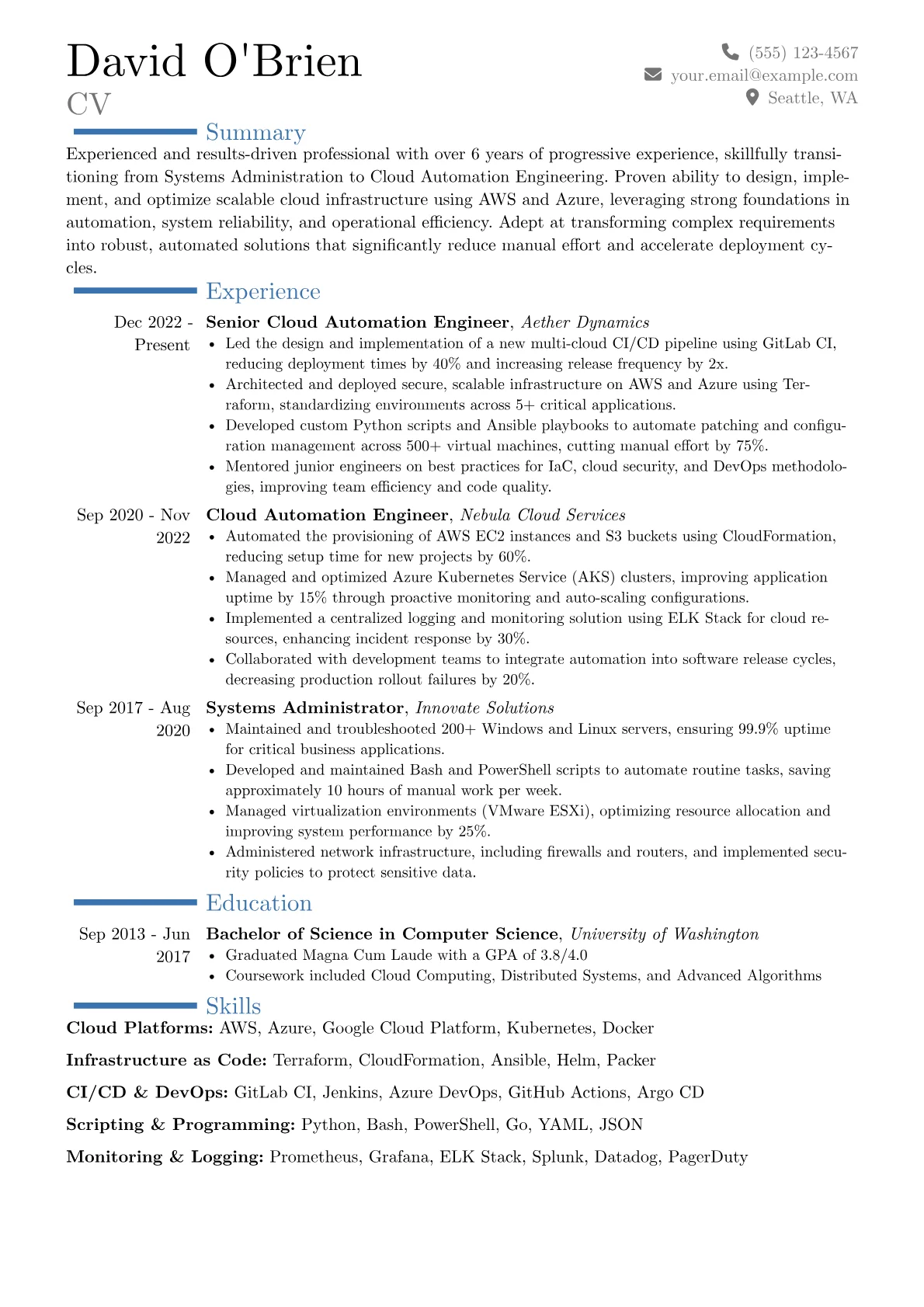 Career changer version - Page 1