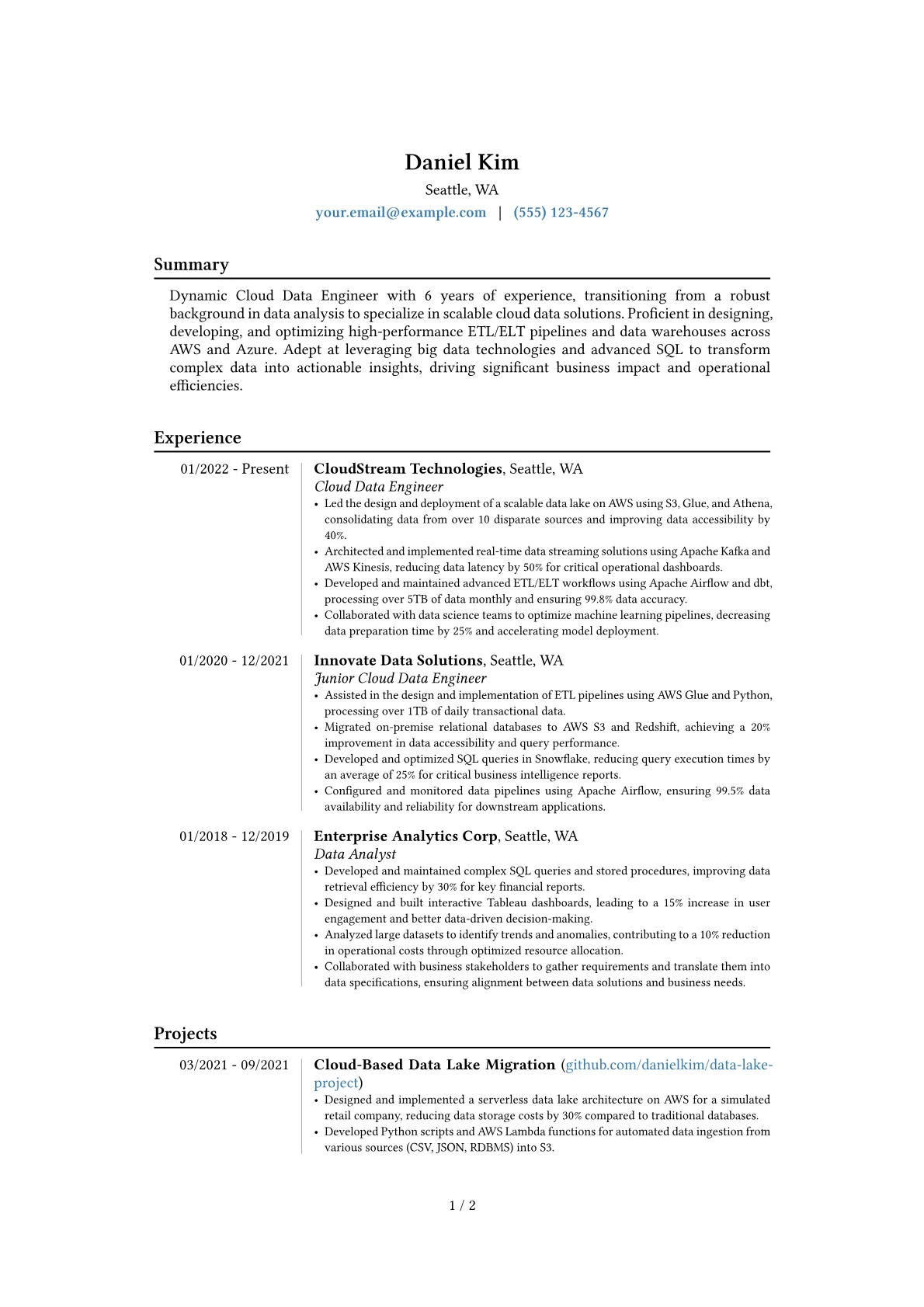 Career changer version - Page 1