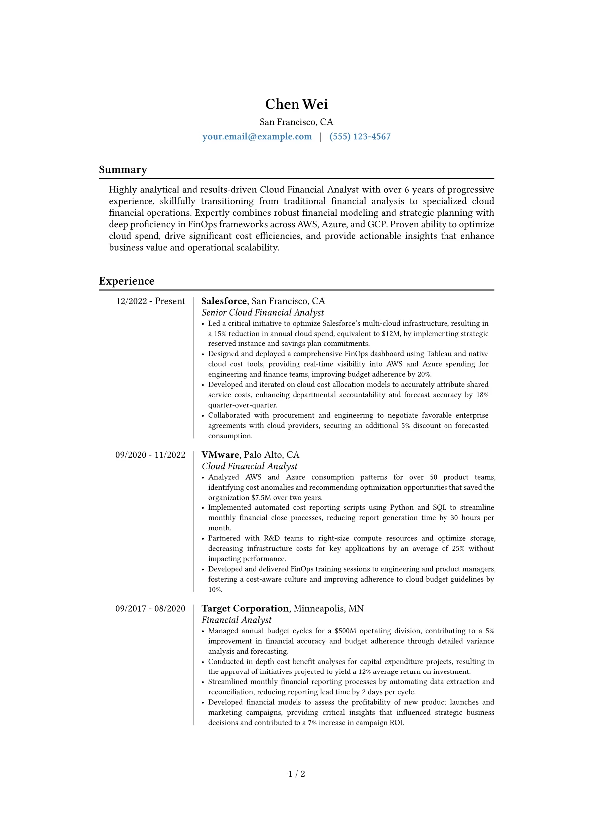 Career changer version - Page 1