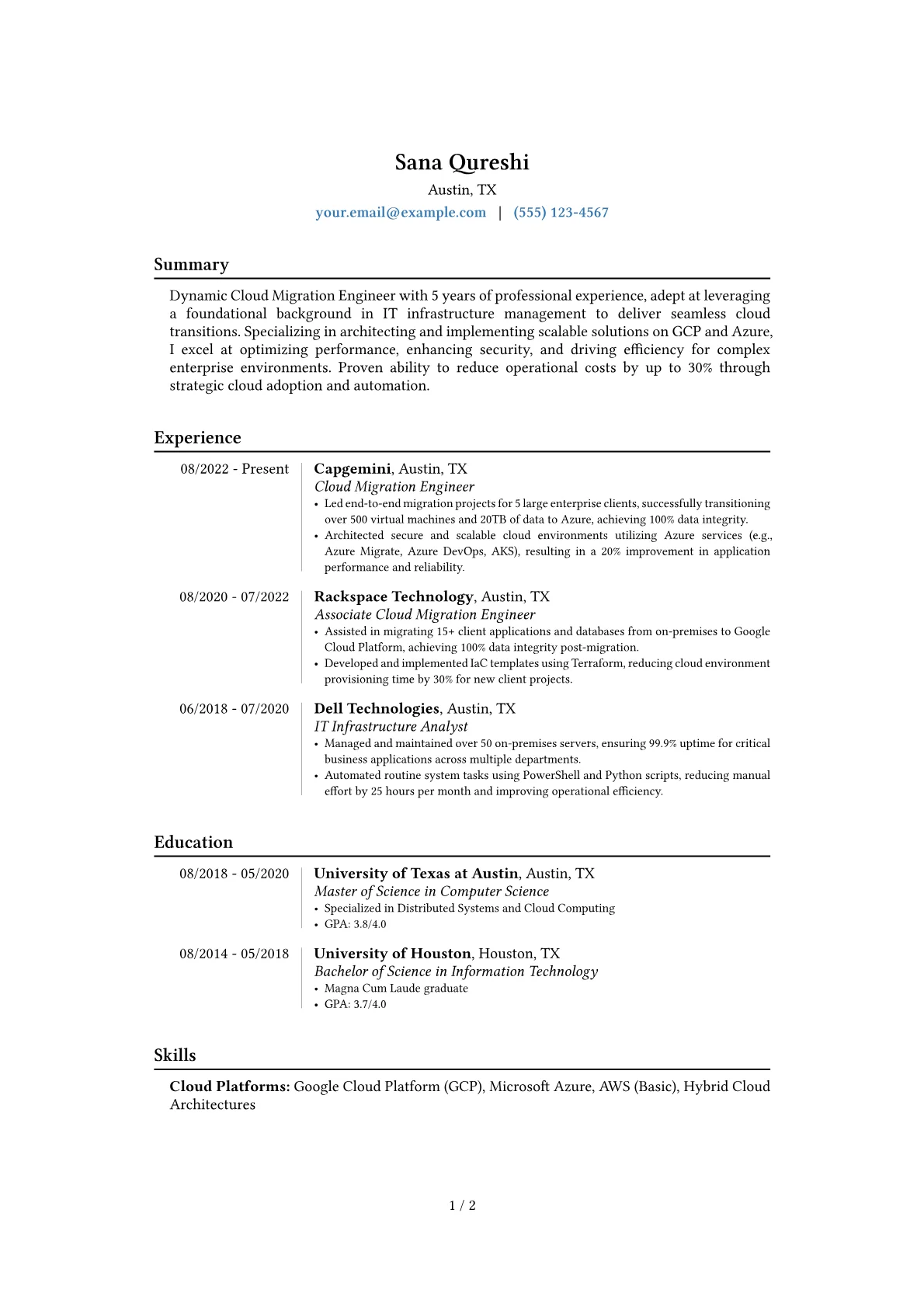 Career changer version - Page 1