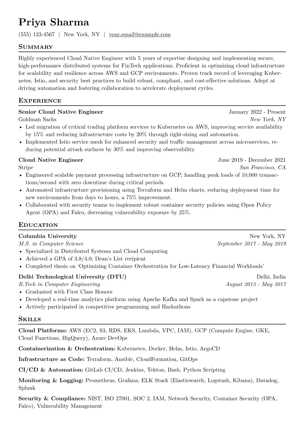 Cloud Native Engineer version - Page 1