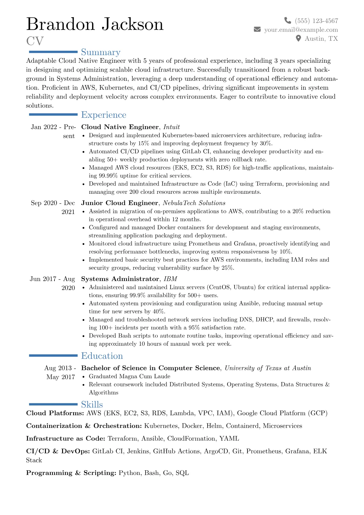 Career changer version - Page 1