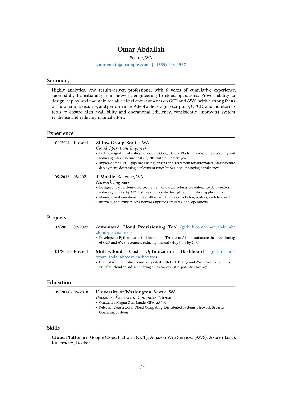 Career changer version - Page 1