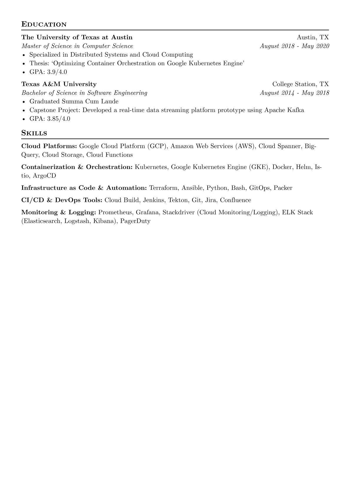 GCP/Kubernetes Specialist version - Page 2