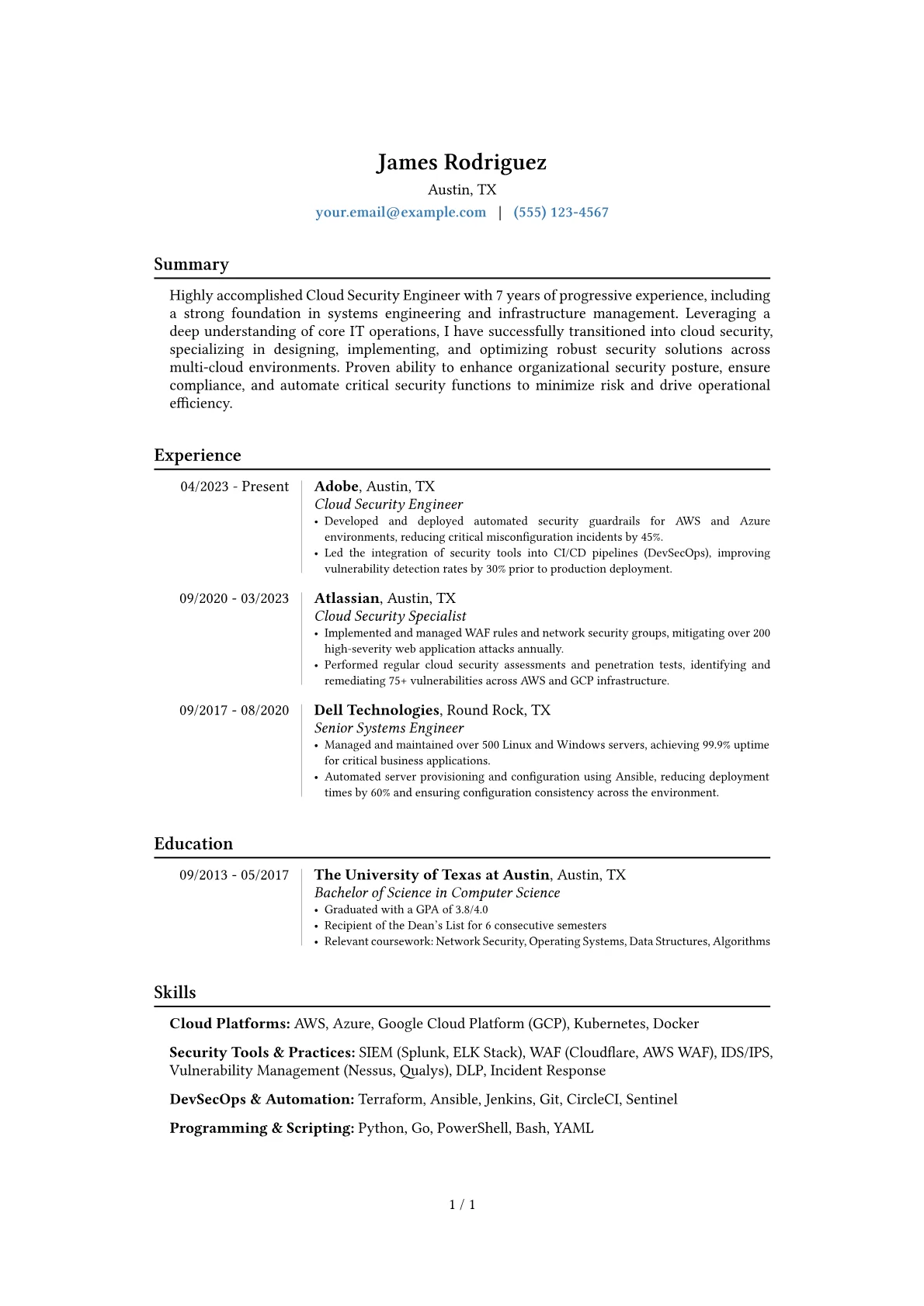 Career changer version - Page 1