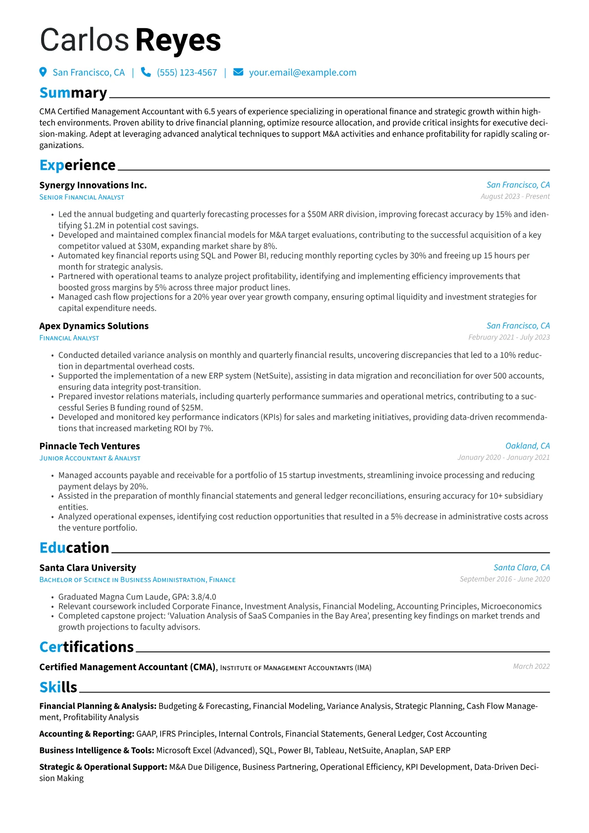 Financial Planning version - Page 1