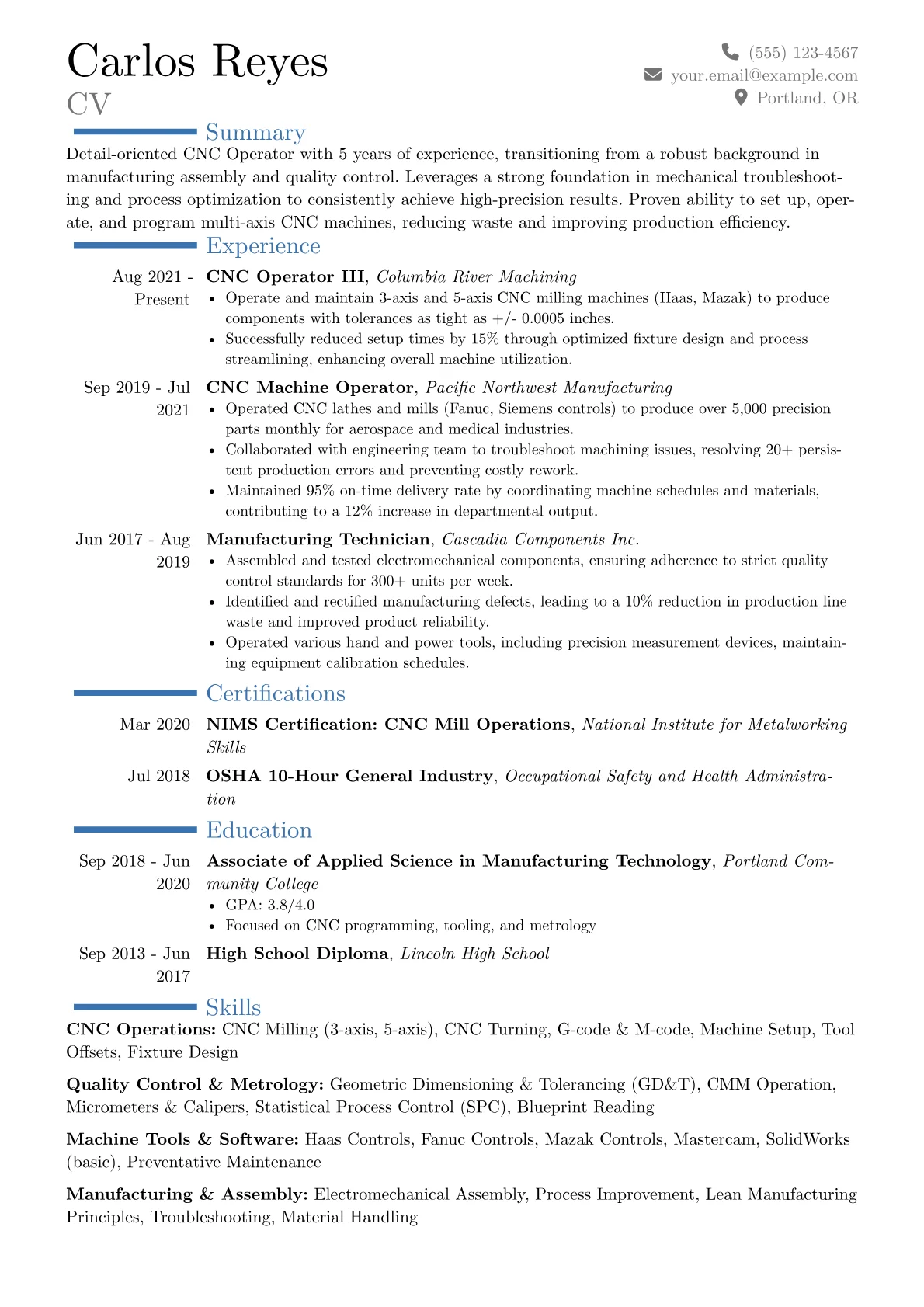 Career changer version - Page 1