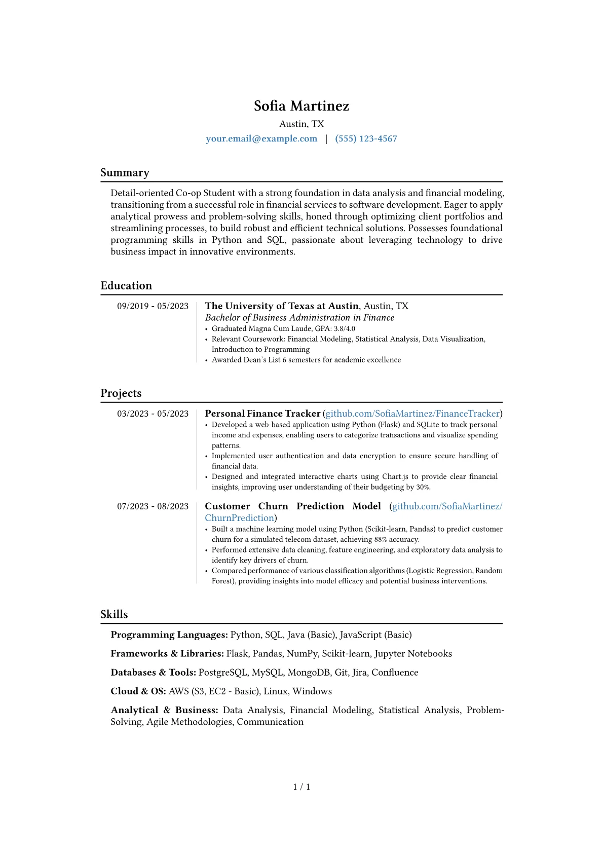 Career changer version - Page 1
