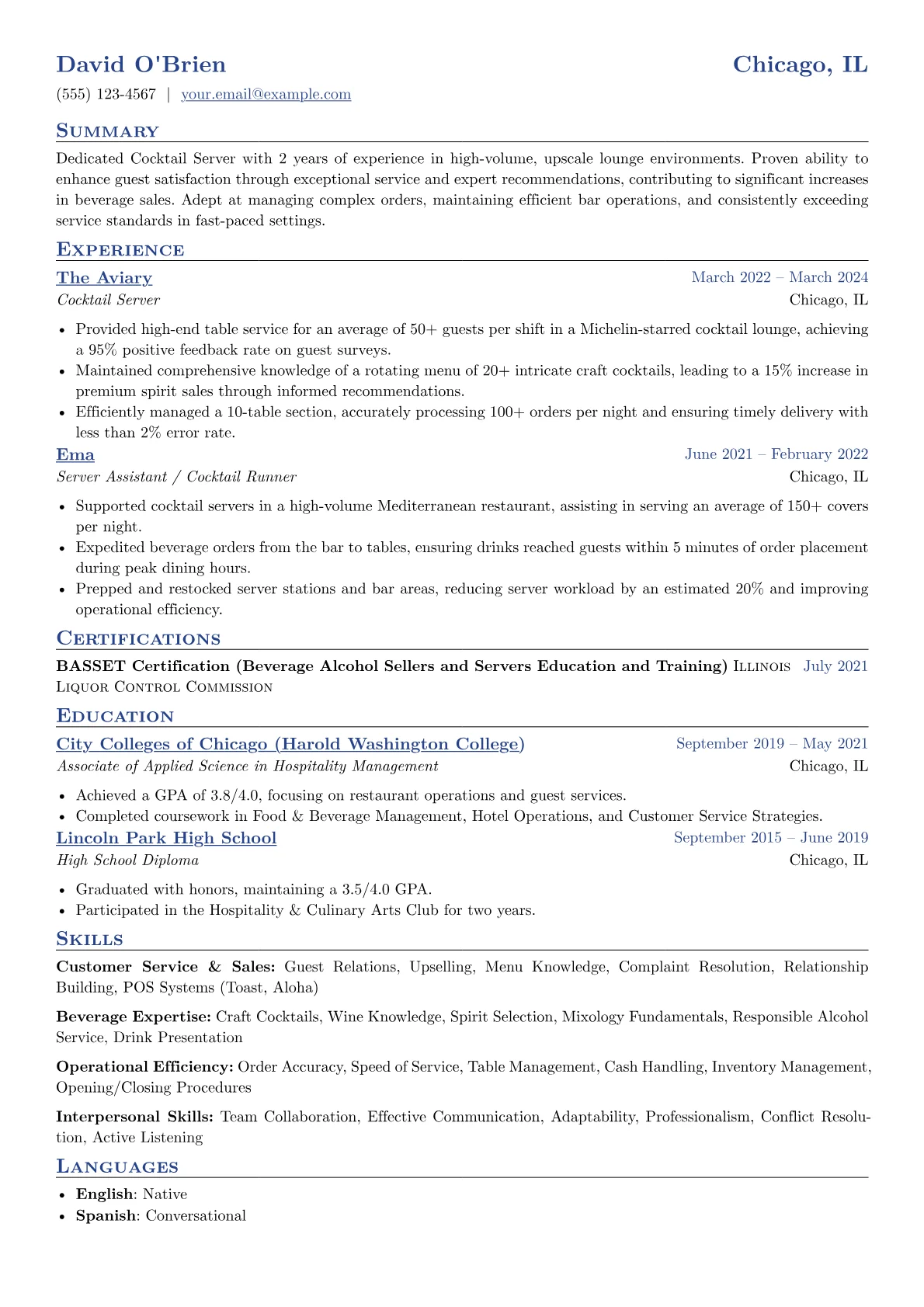 Cocktail Server version - Page 1