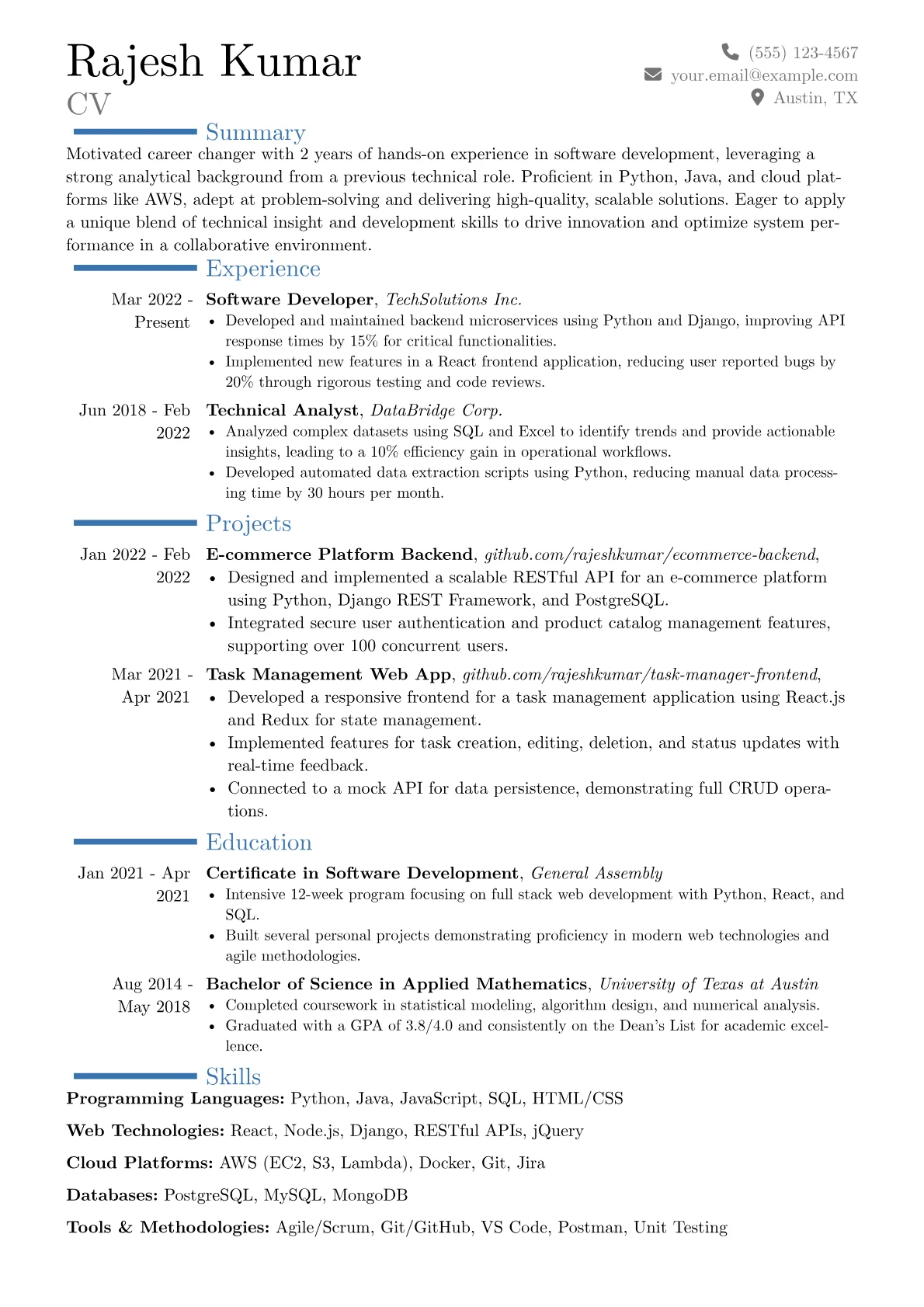Career changer version - Page 1