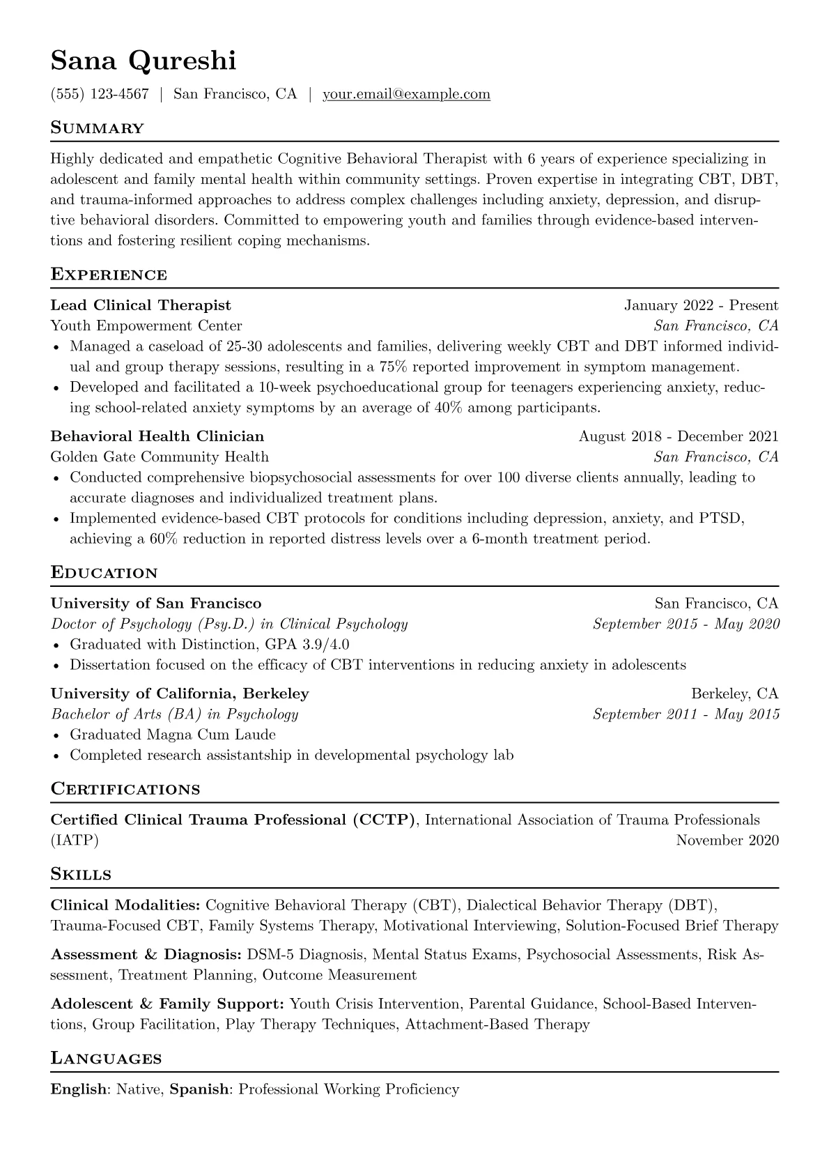Adolescent & Family version - Page 1