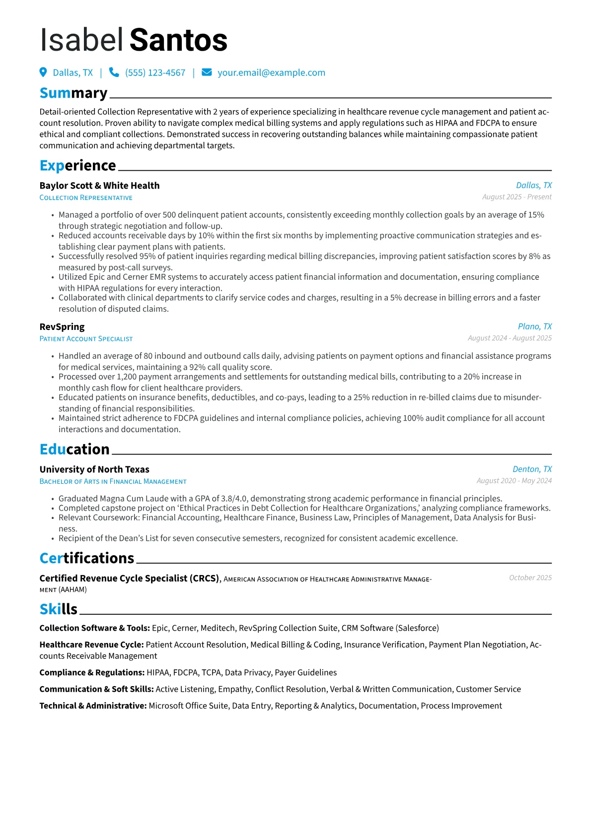 Healthcare Collections version - Page 1