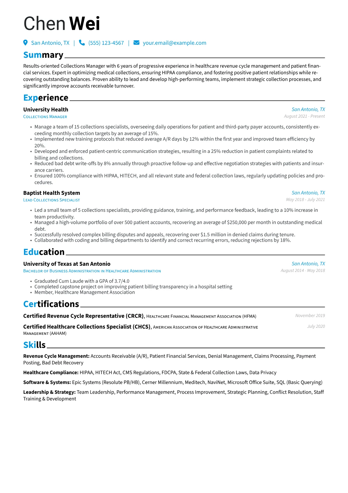 Healthcare Collections version - Page 1