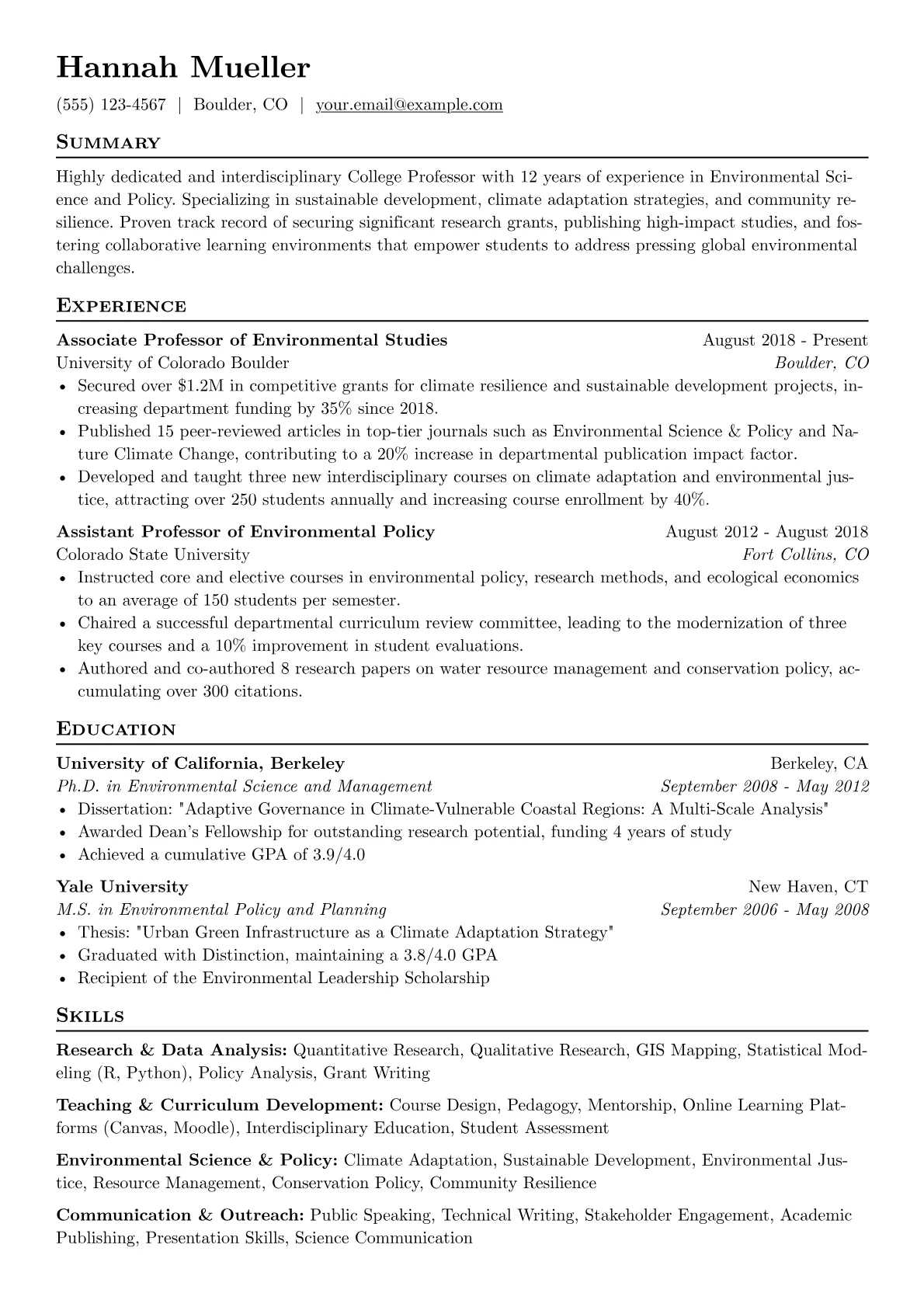 Environmental Science version - Page 1