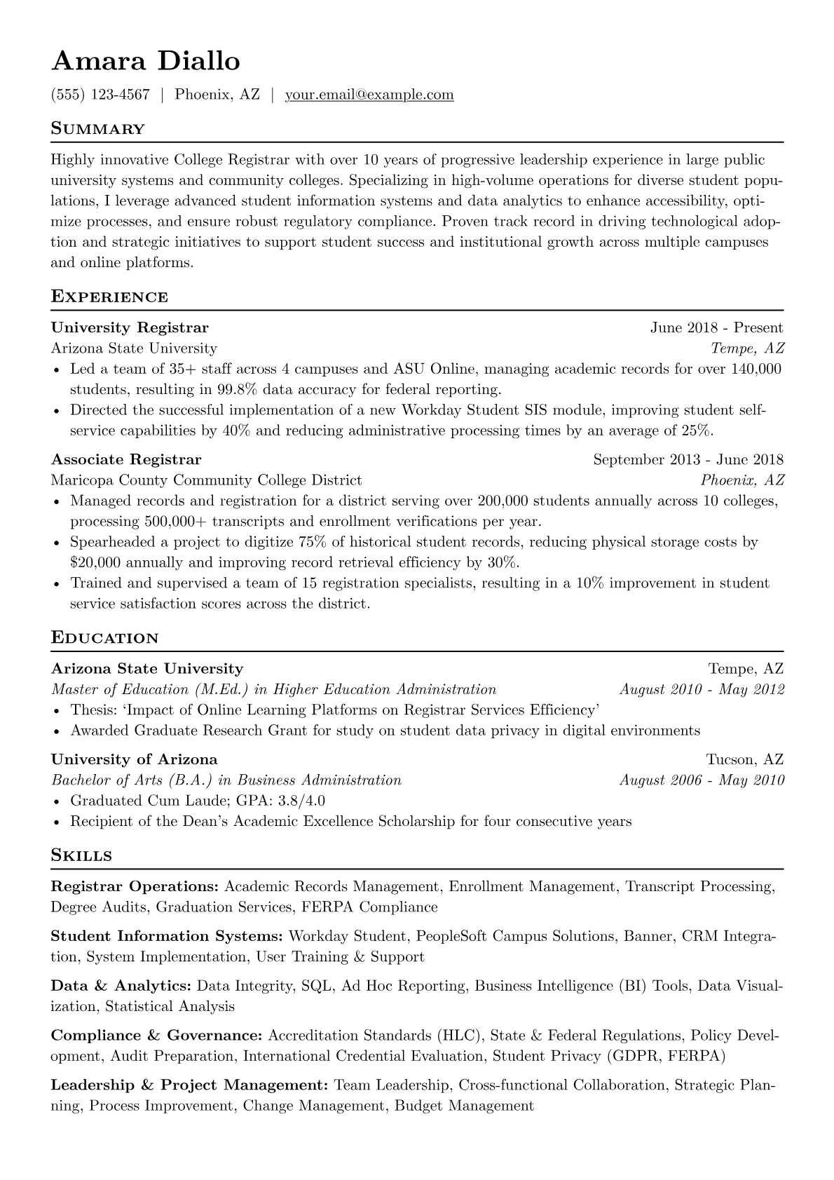 Registrar Operations version - Page 1