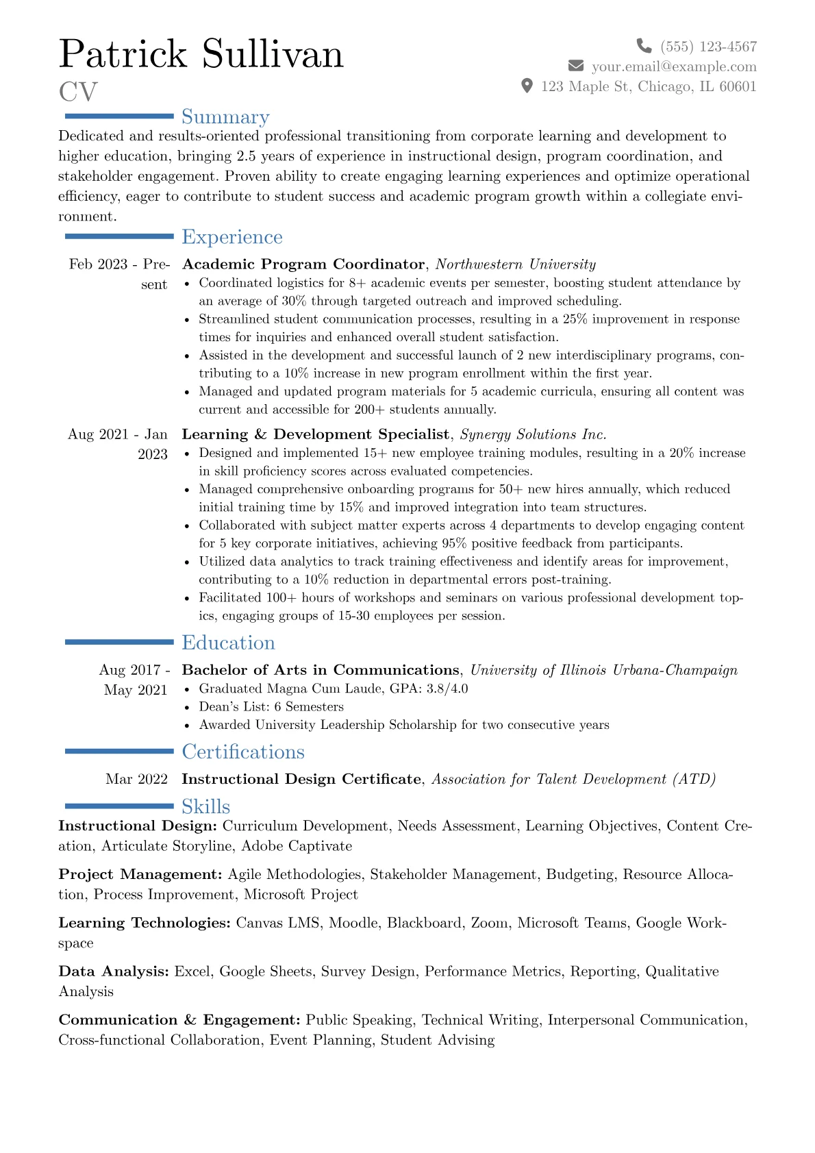 Career changer version - Page 1