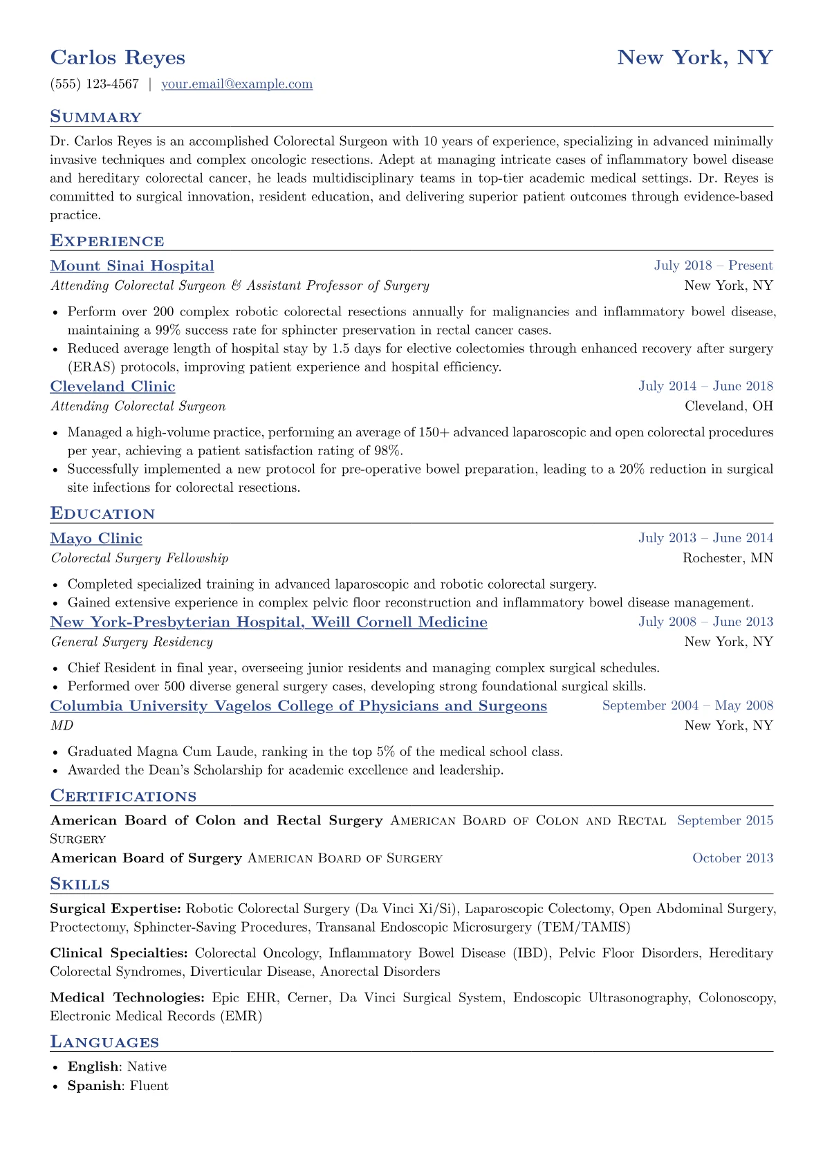 Colorectal Surgeon version - Page 1