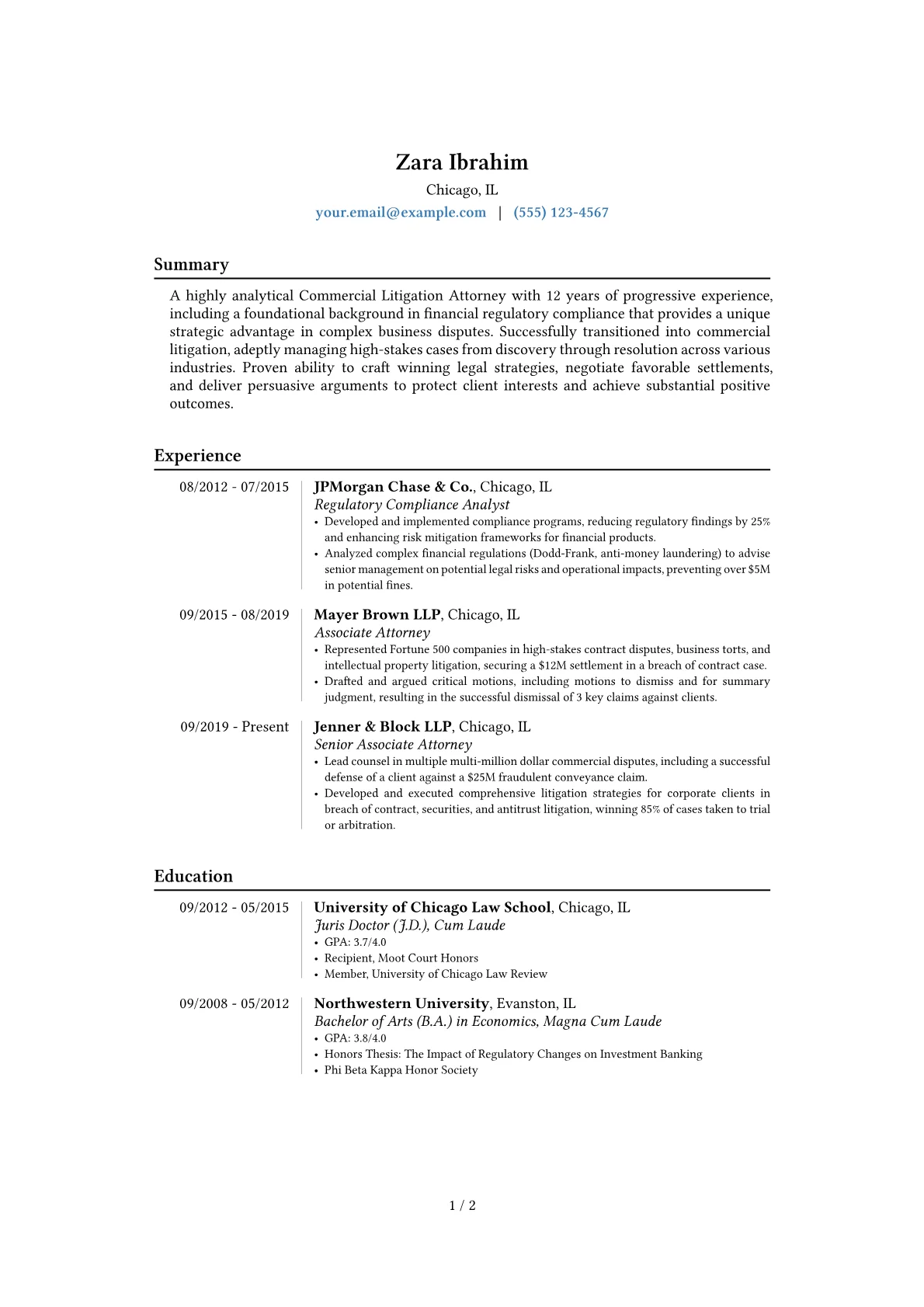 Career changer version - Page 1