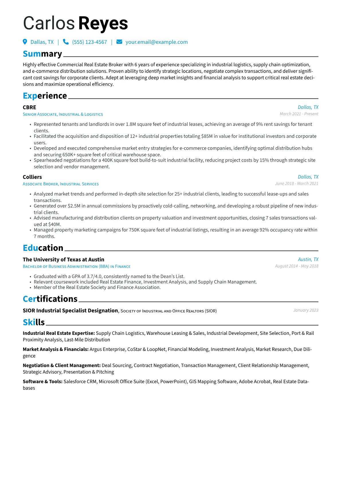 Industrial Brokerage version - Page 1