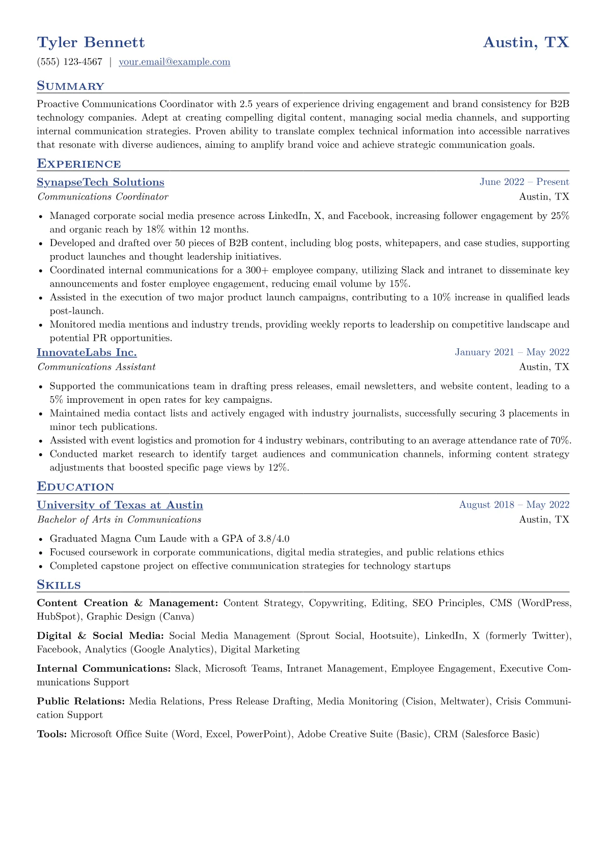 B2B Tech Focus version - Page 1