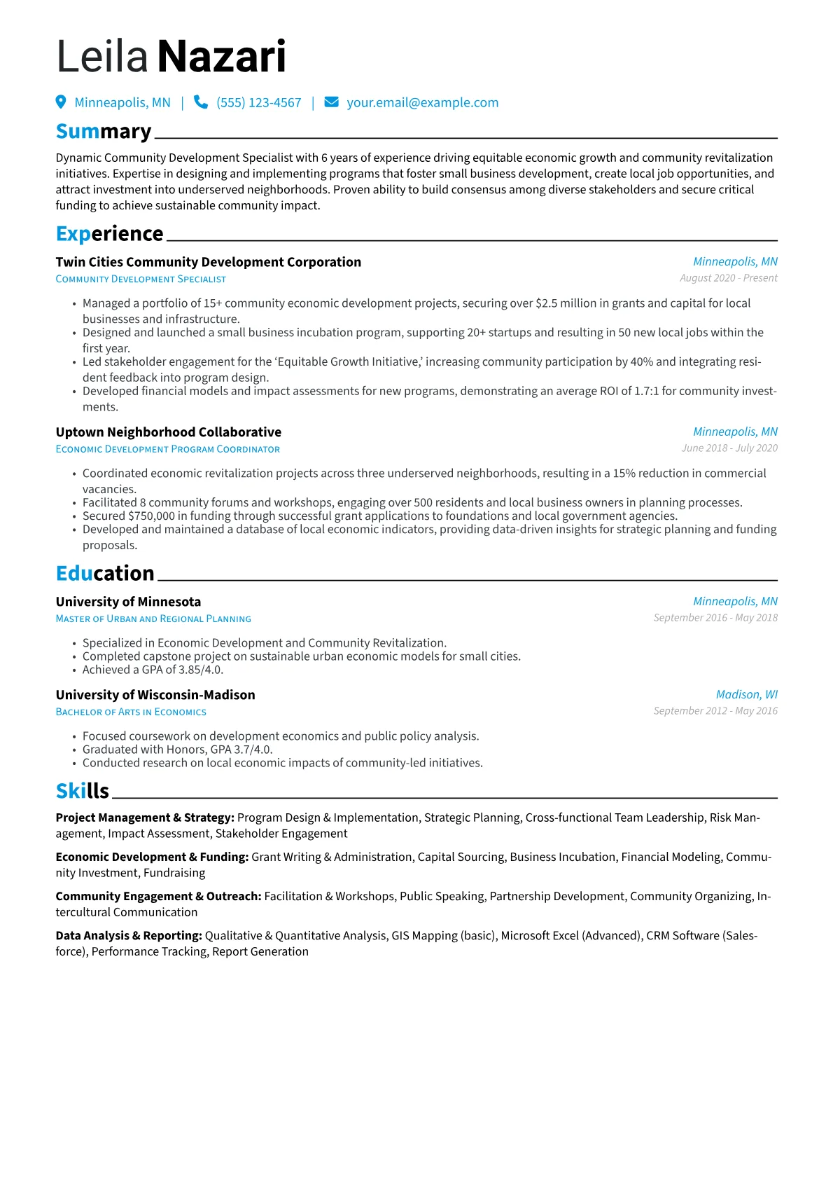 Community Development version - Page 1