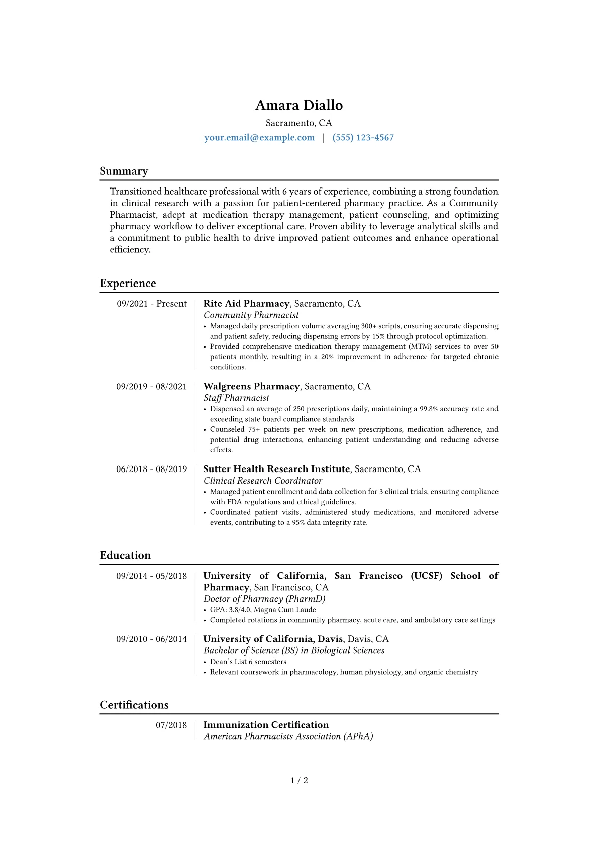 Career changer version - Page 1