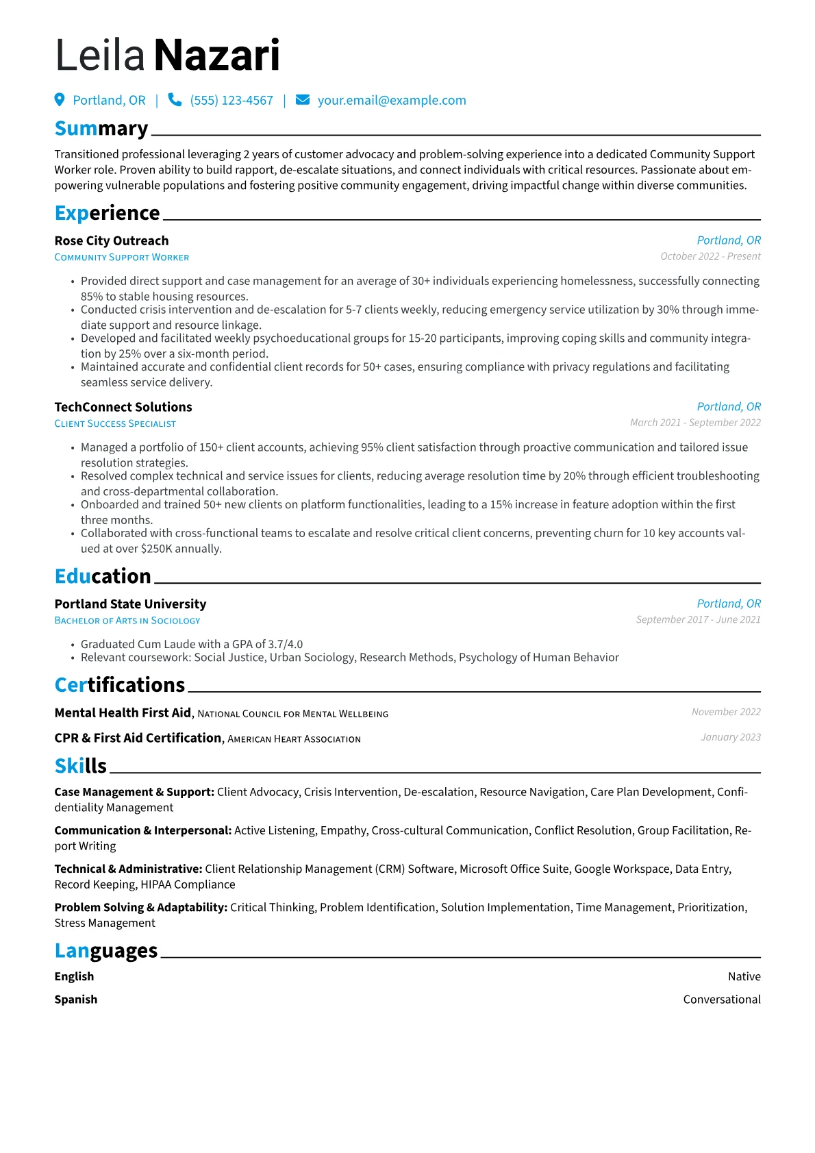 Career changer version - Page 1