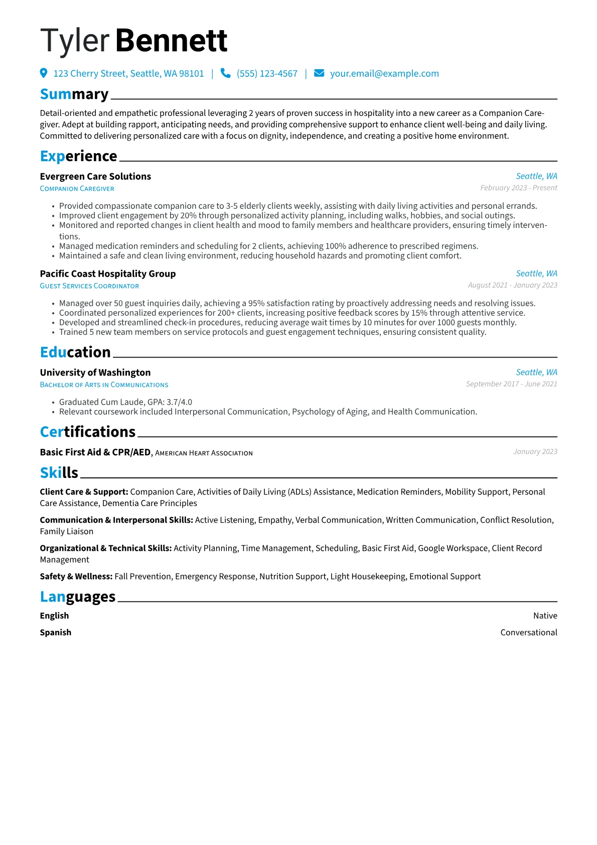 Career changer version - Page 1