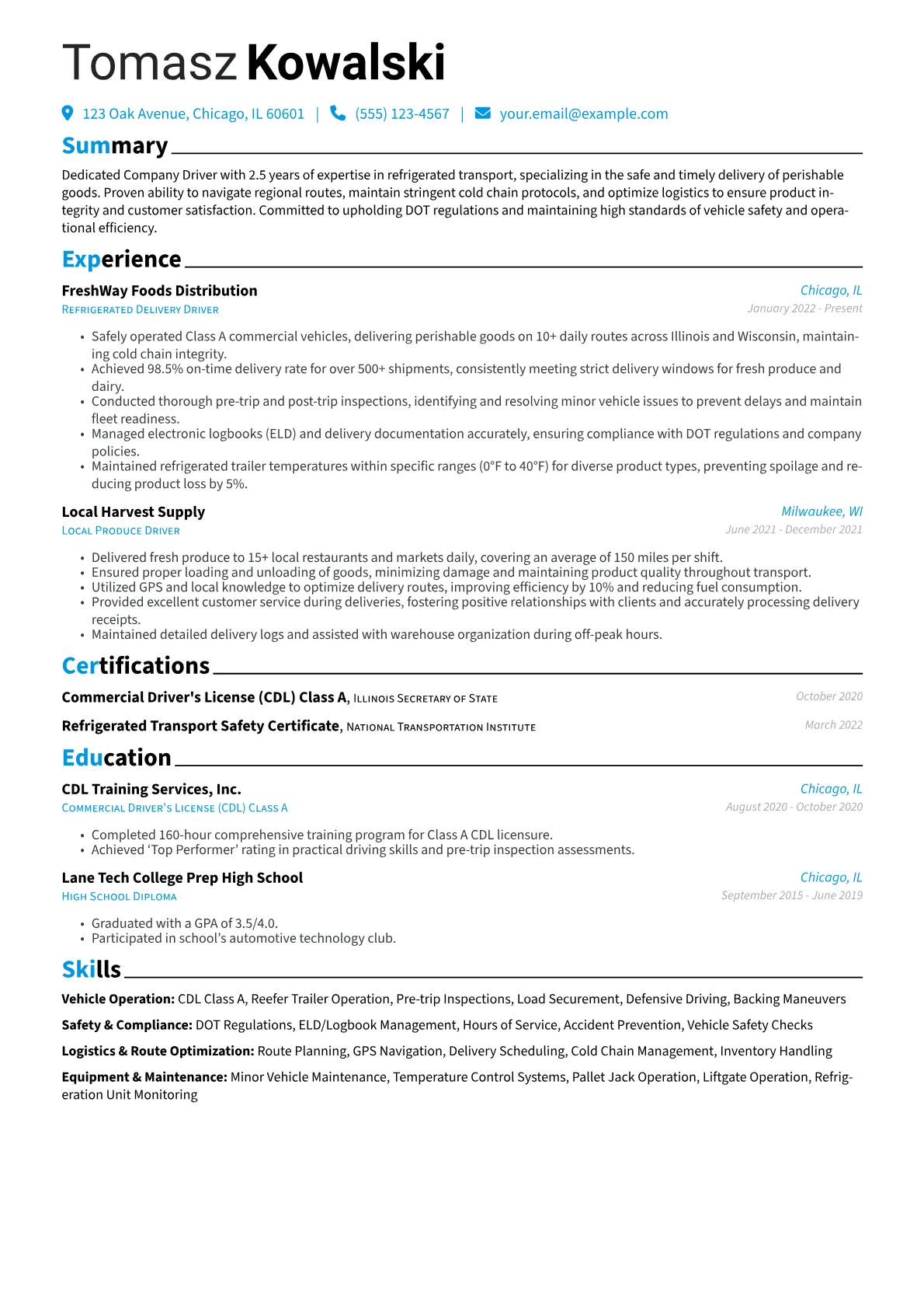 Refrigerated Transport version - Page 1