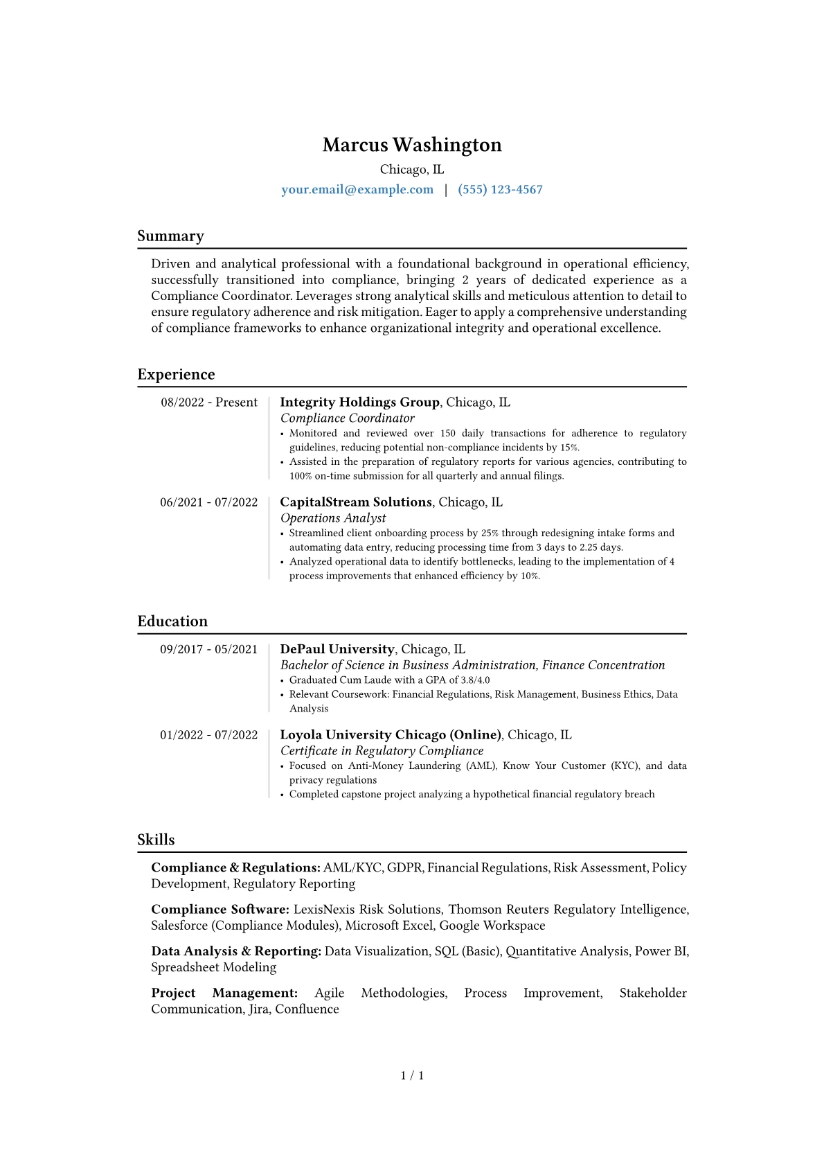 Career changer version - Page 1
