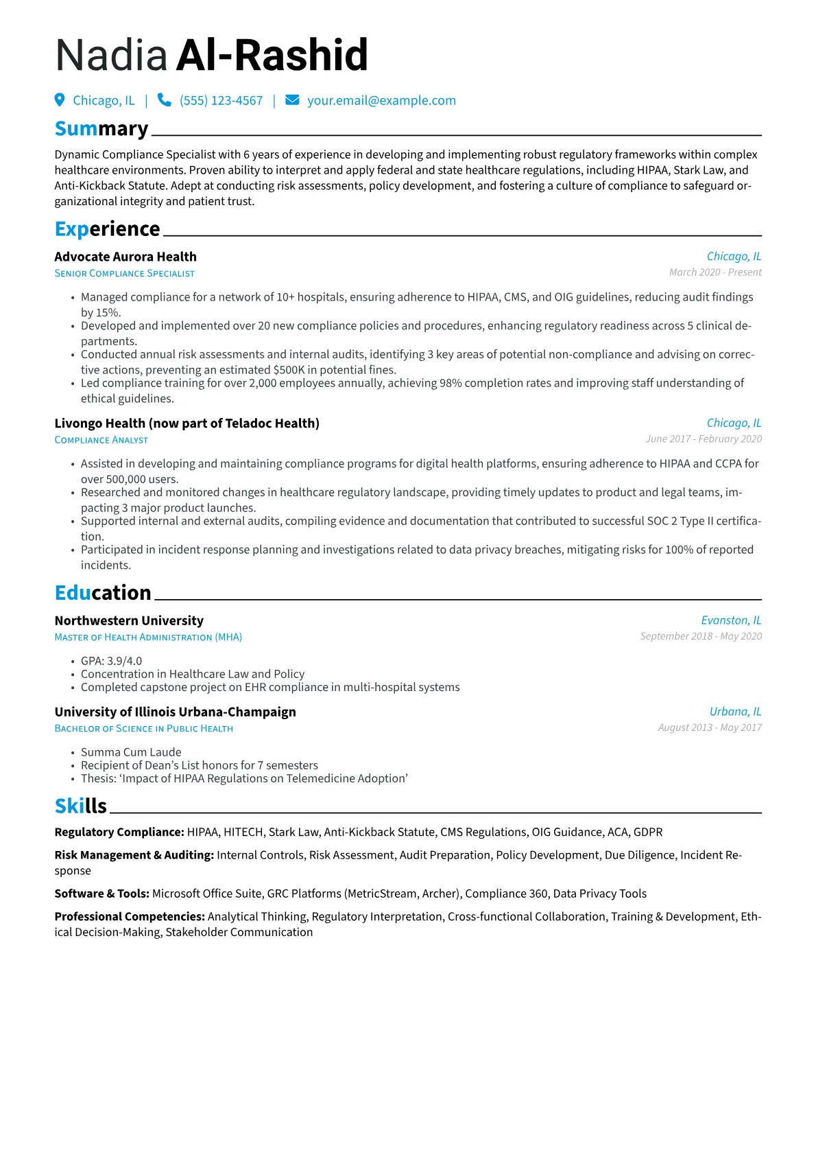 Healthcare Compliance version - Page 1