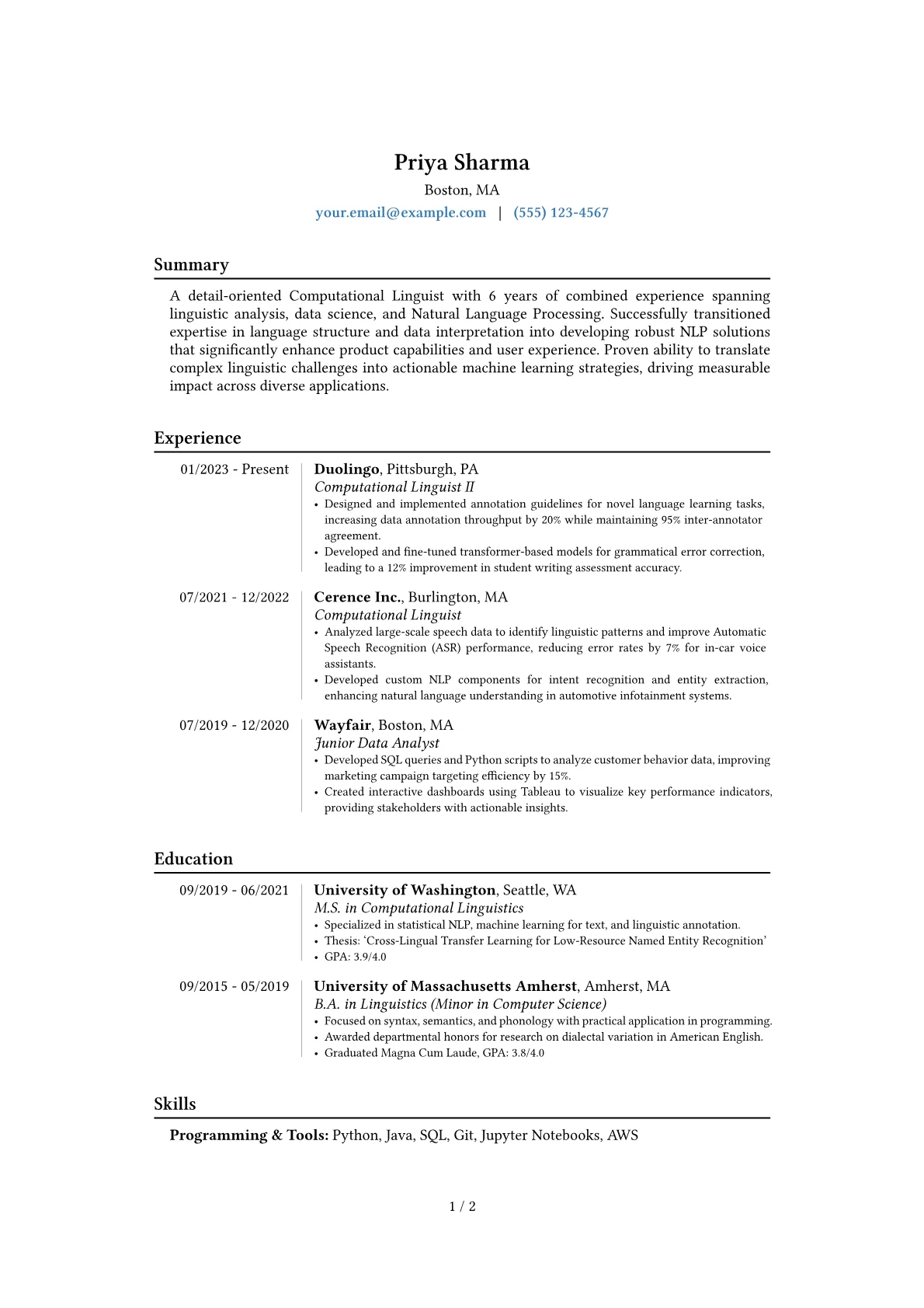 Career changer version - Page 1