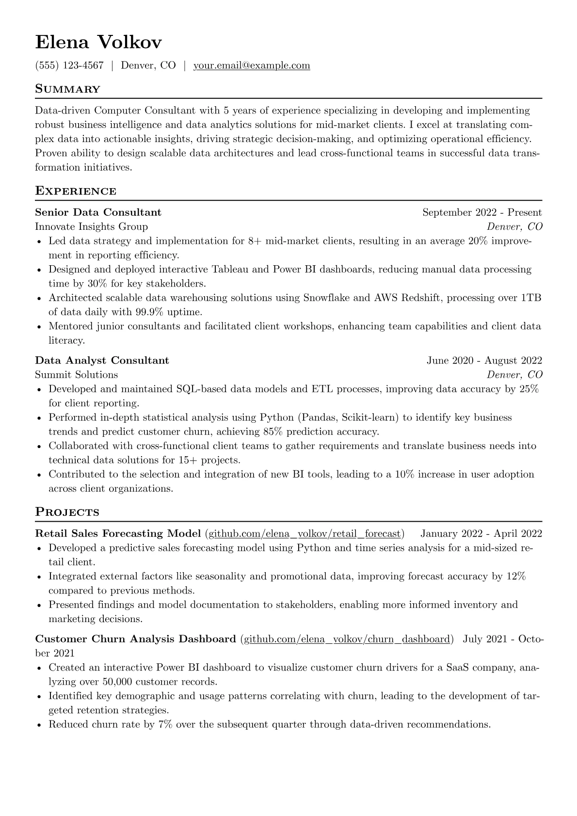 Data & BI Consulting version - Page 1