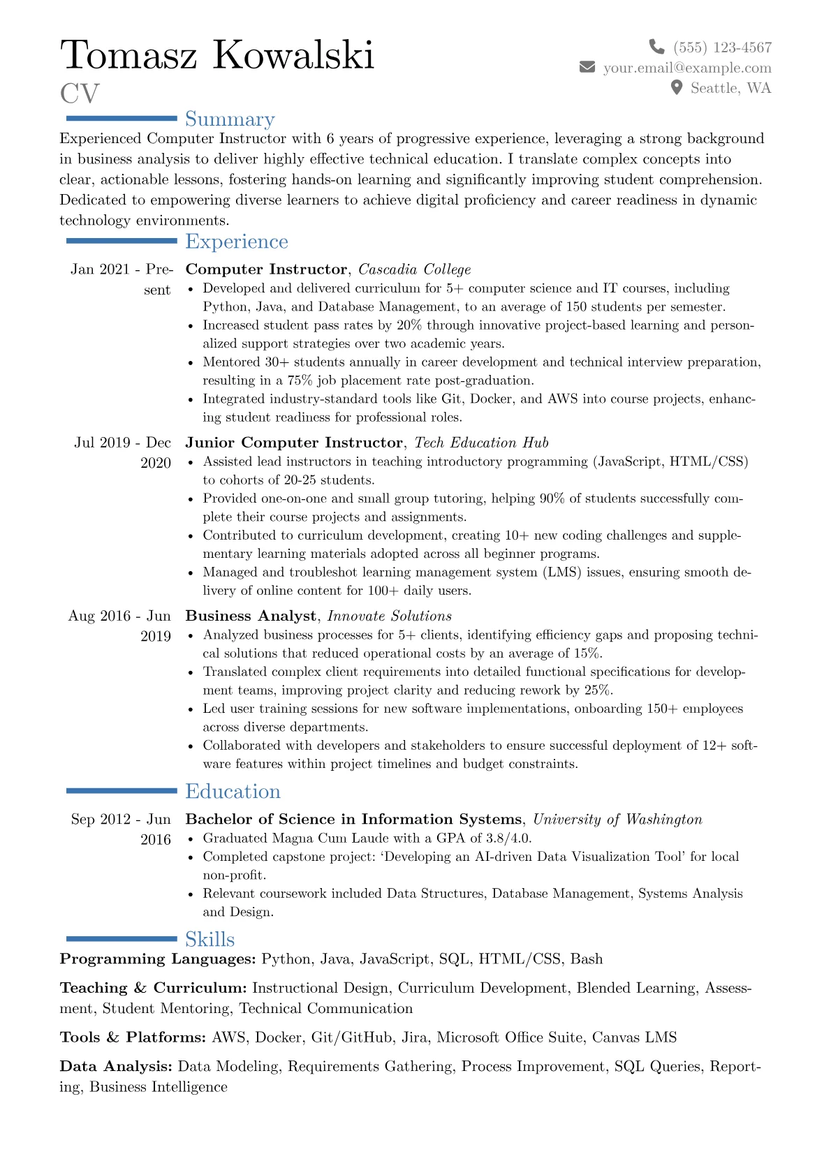 Career changer version - Page 1