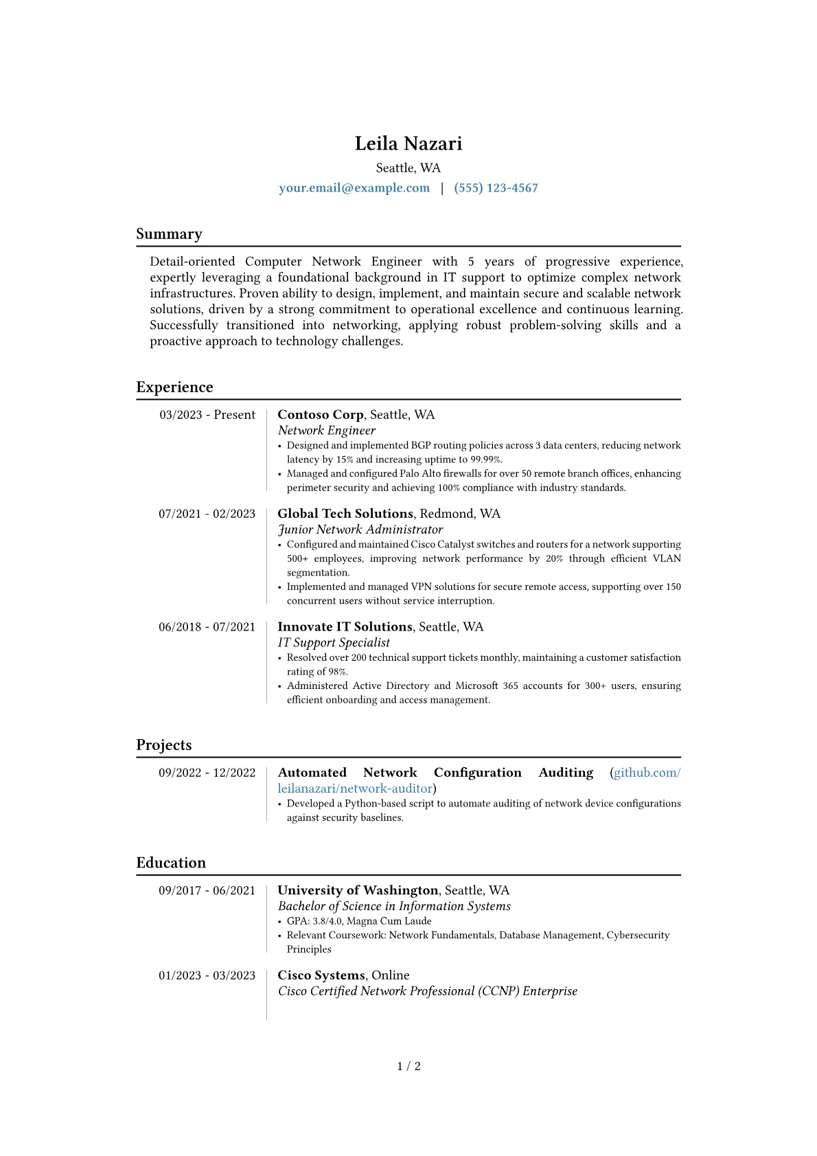 Career changer version - Page 1