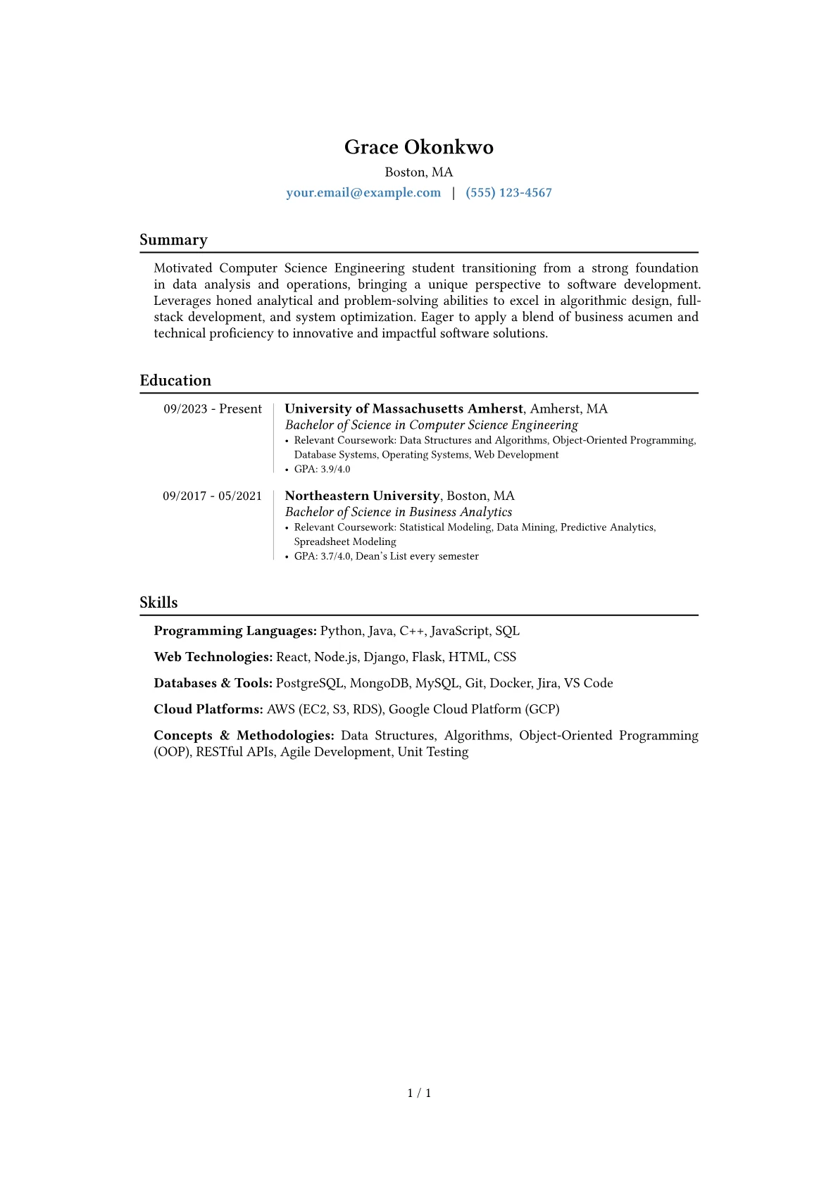 Career changer version - Page 1