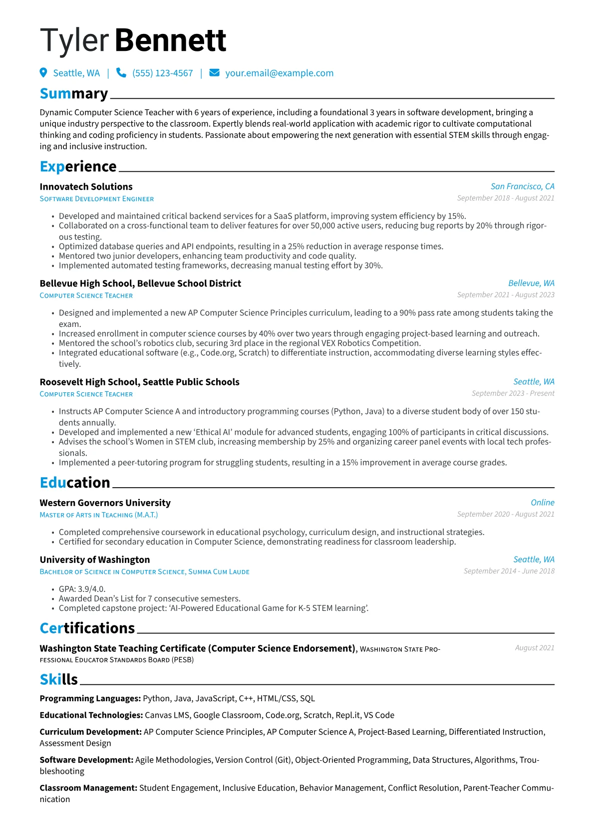 Career changer version - Page 1